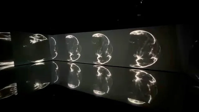 Frequencies of Belonging was presented in the immersive room at CUPRA City Garage for the 10th anniversary of CAN Art Fair 2026 in Madrid. The CUPRA City Garage immersive room is a meeting point where music, cinema, design, art and culture coexist as