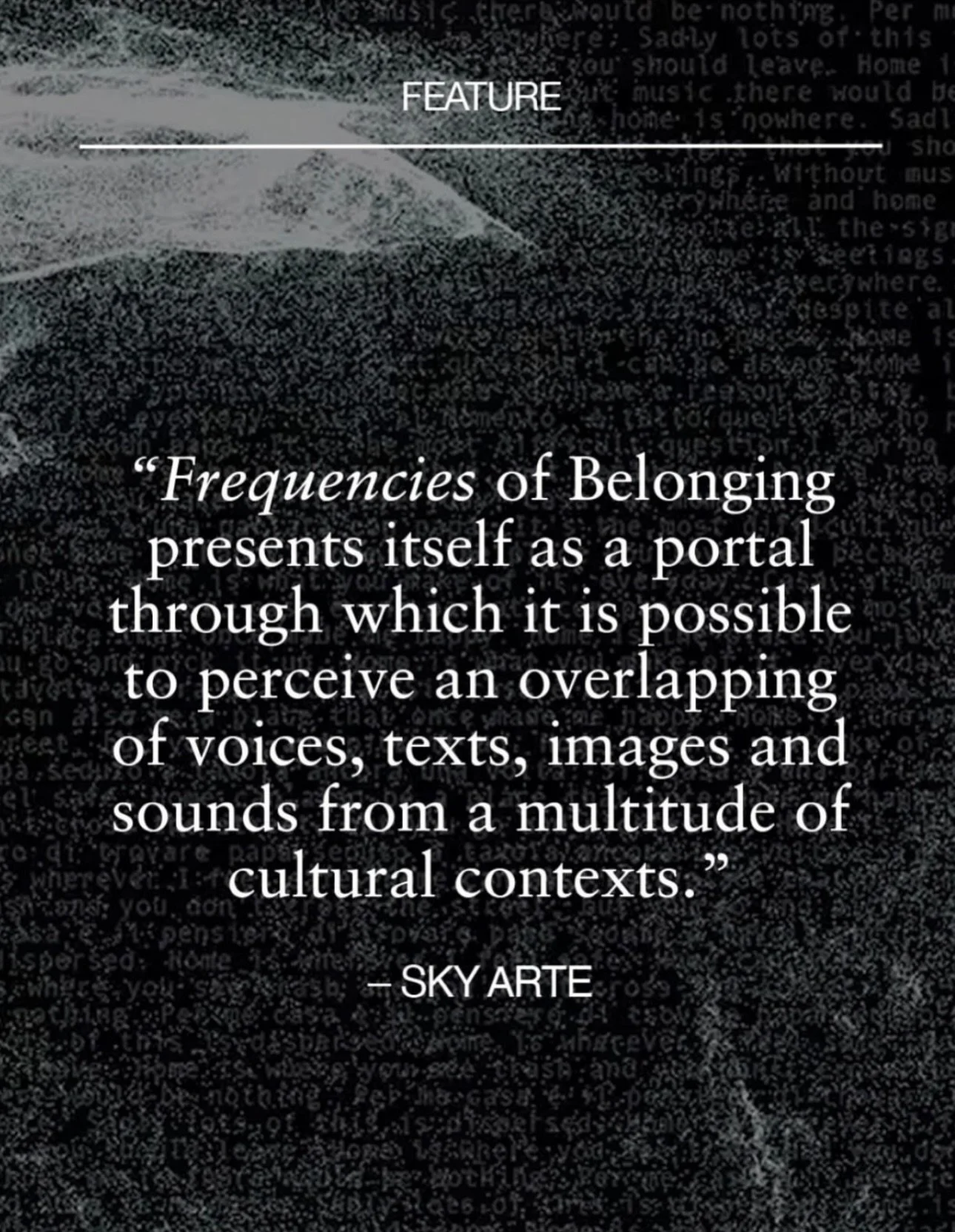 Frequencies of Belonging turns one 🎂 Thank you to everyone who join this first 12 months. The journey keeps going, the archive keeps growing. I&rsquo;m grateful. What&rsquo;s home for you?