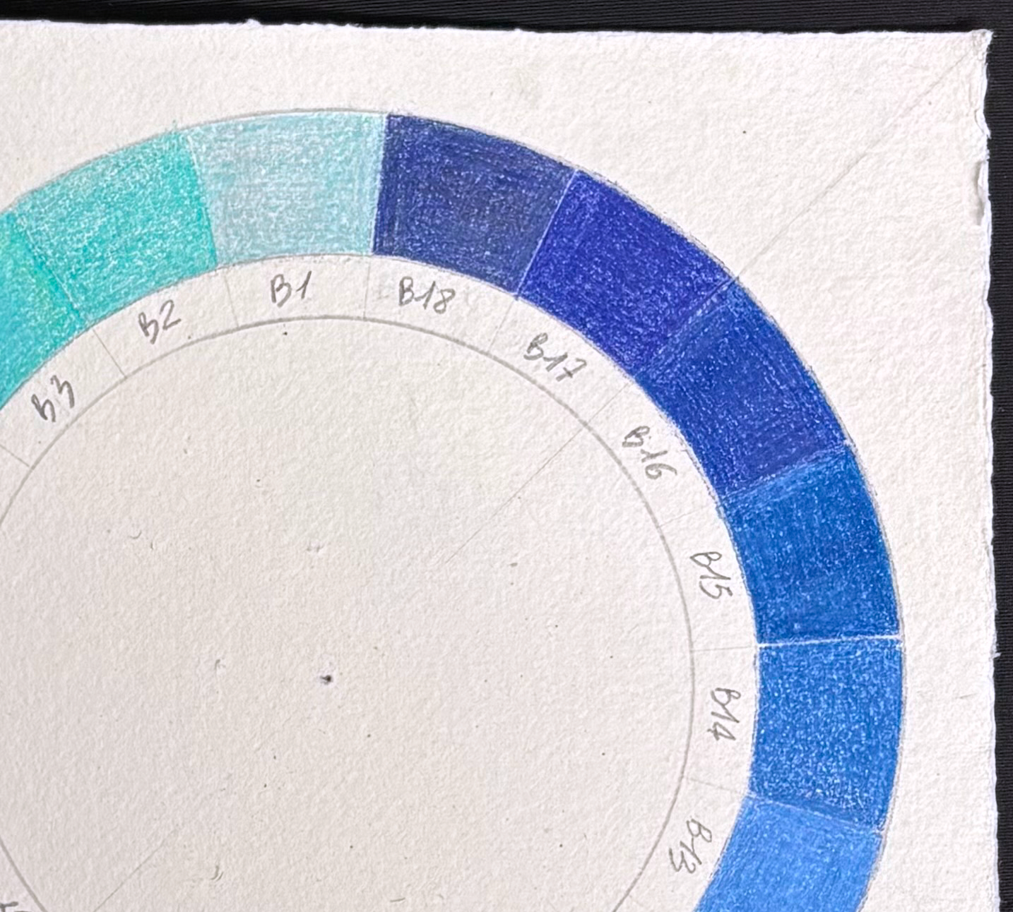 Detail, coloured pencil on paper