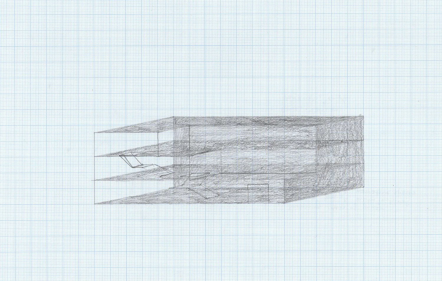 (11a), Graphite on Graph Paper, 2018
