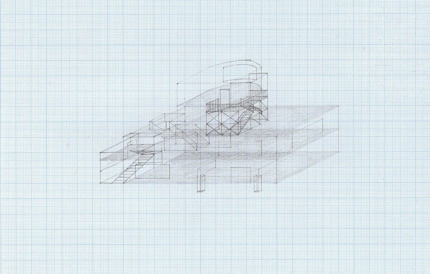(11e), Graphite on Graph Paper, 2018