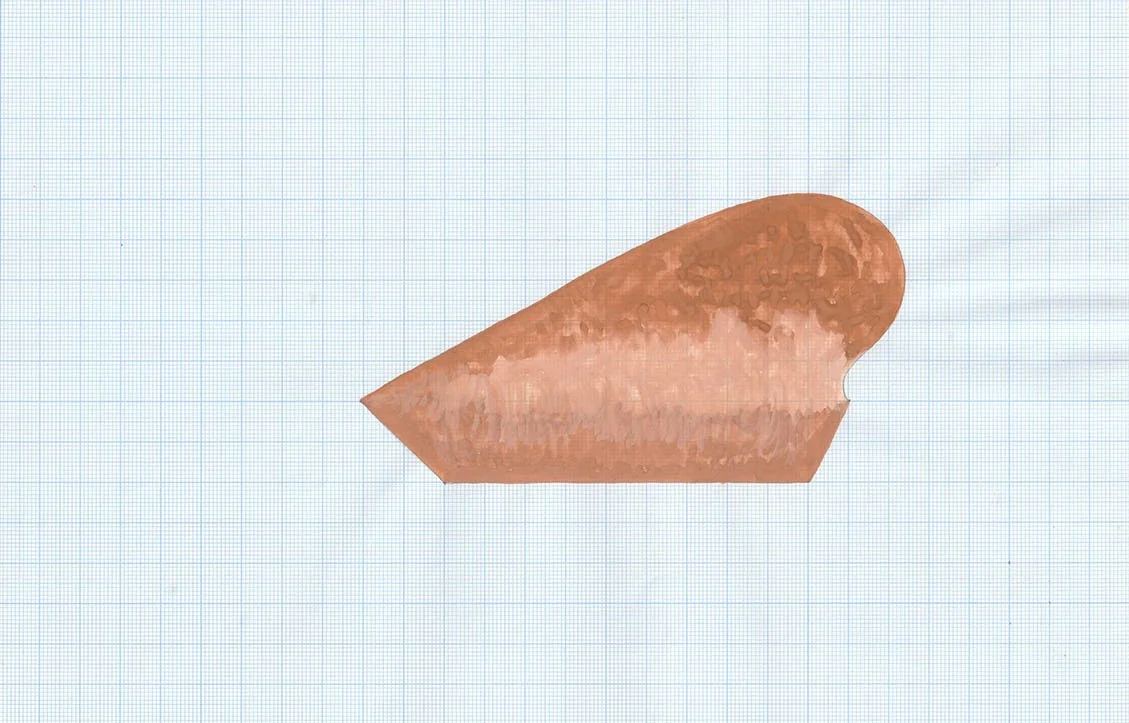 (2b) Watercolour on graph paper, 2020