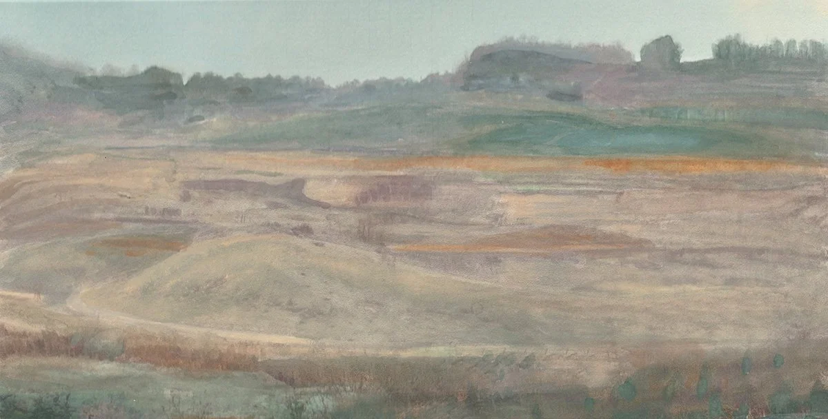 St. Pietersberg, Maastricht, watercolour and gouache on paper, 2022.jpeg