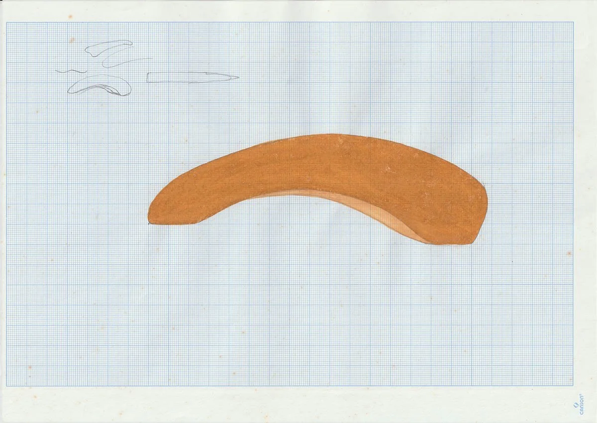 (3f) Watercolour on graph paper, 2020