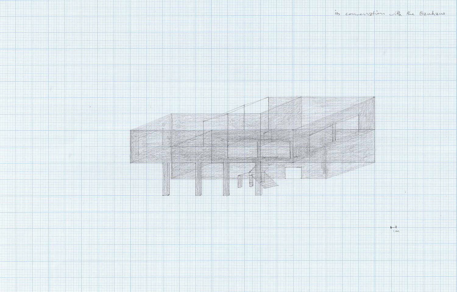 (11b), Graphite on Graph Paper, 2018