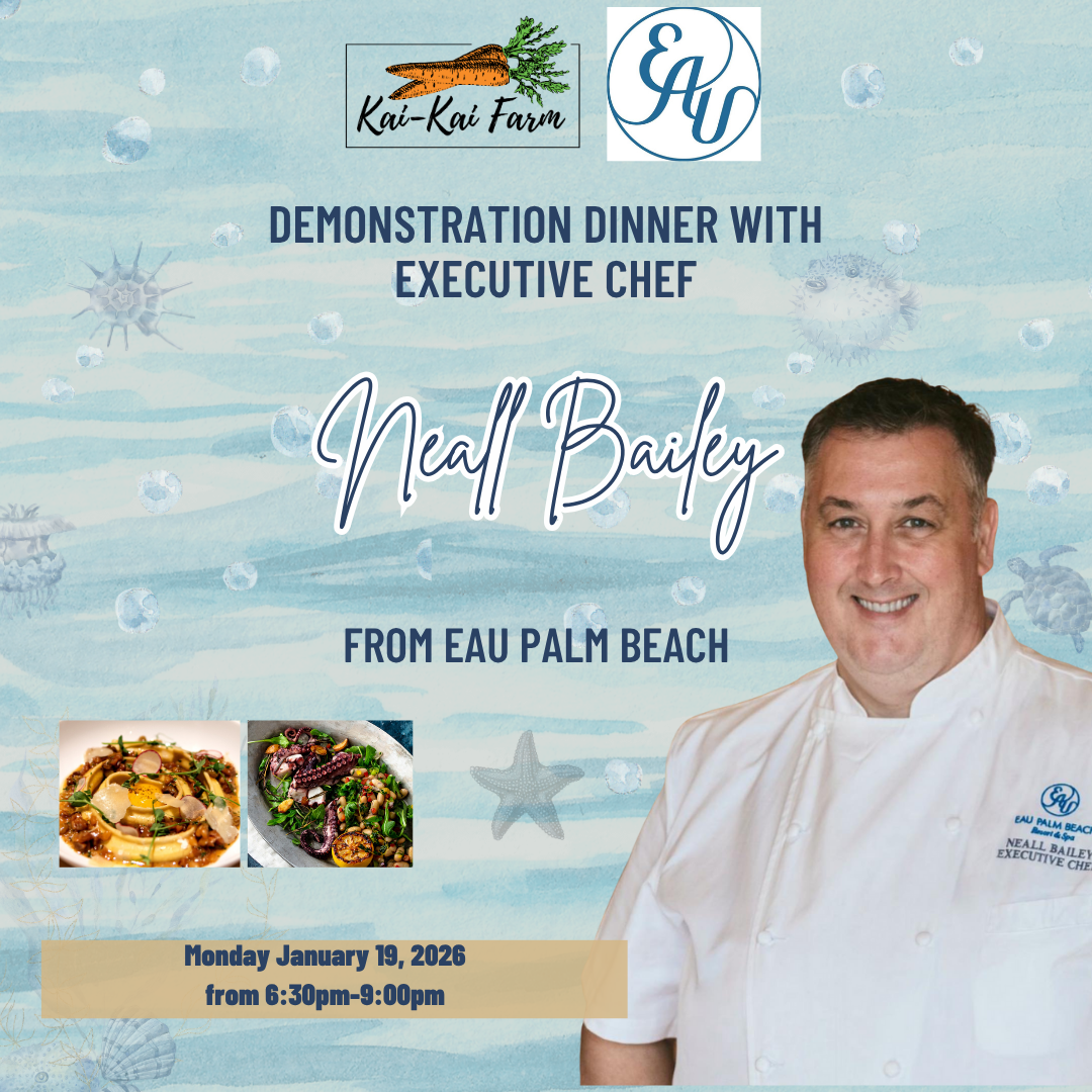 Demonstration Dinner with Executive Chef Neall Bailey from Eau Palm Beach