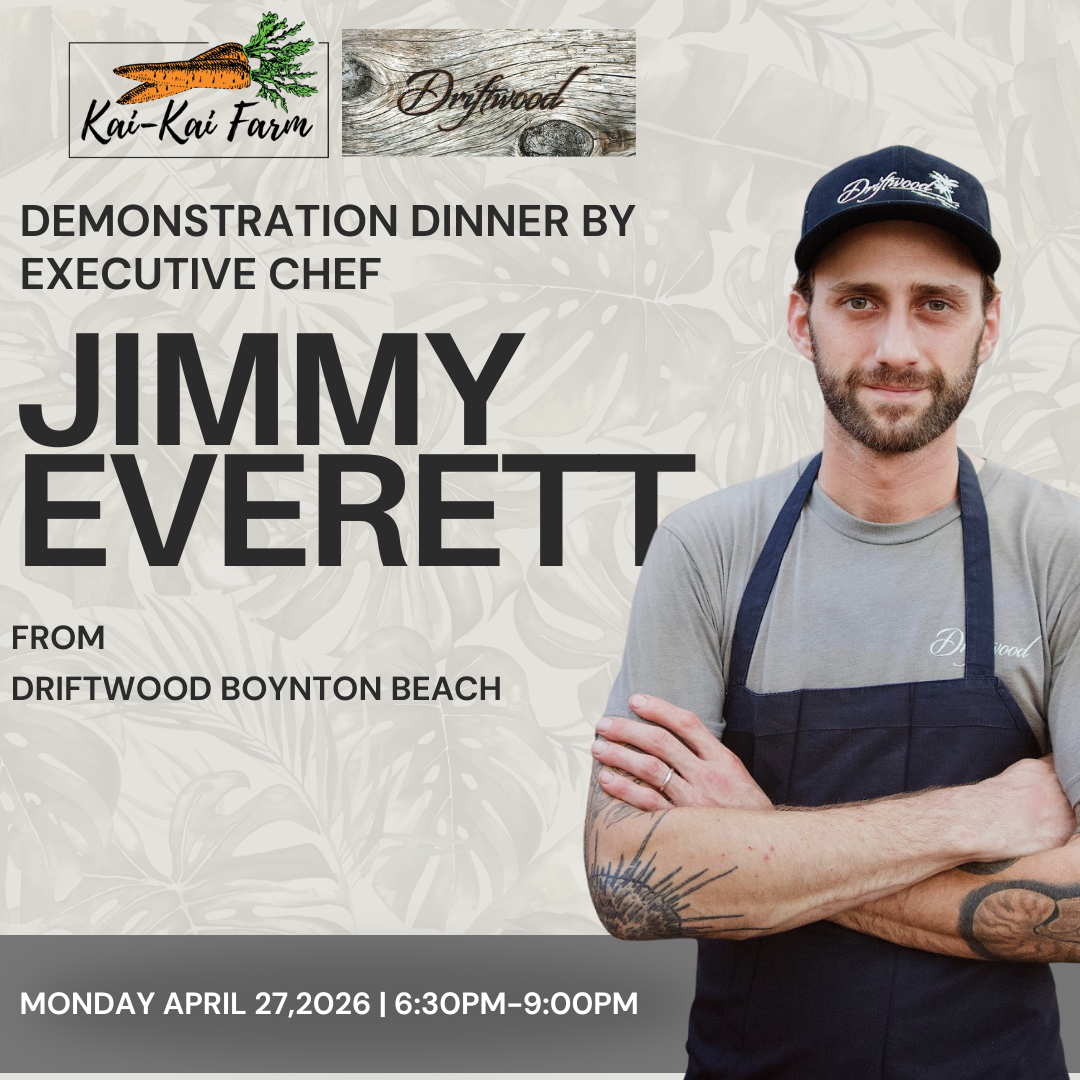 Demonstration Dinner with Executive Chef Jimmy Everett from Driftwood Boynton Beach