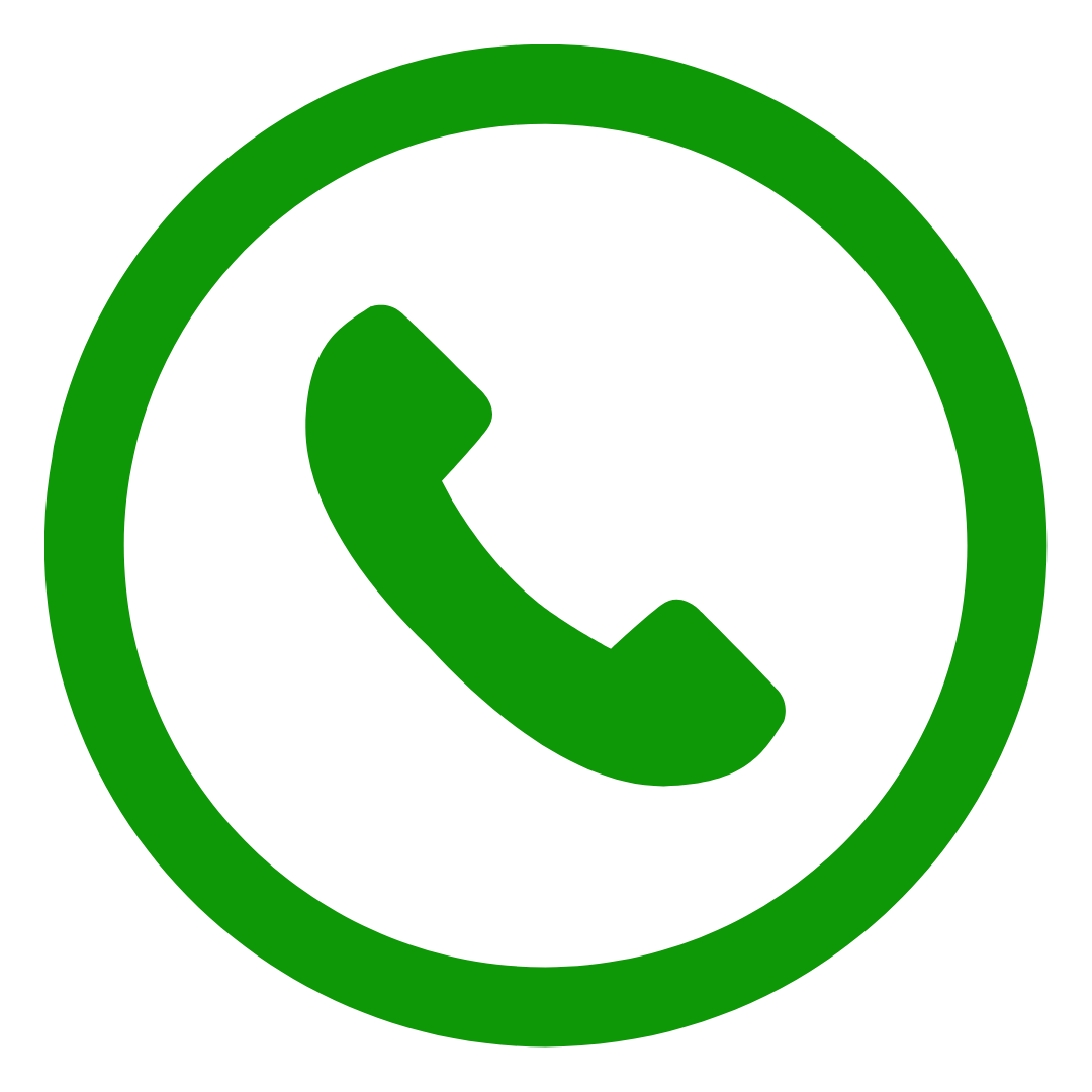 icon of phone in a circle