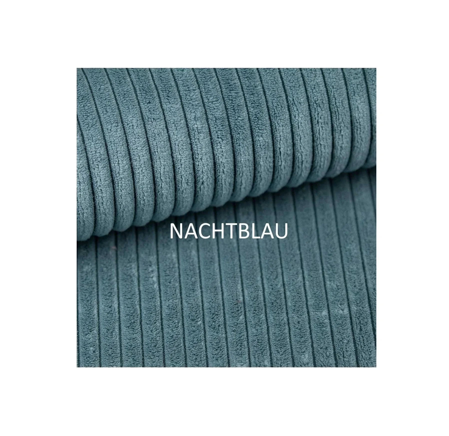 Samtstoff POSO 026, Farbe Nachtblau