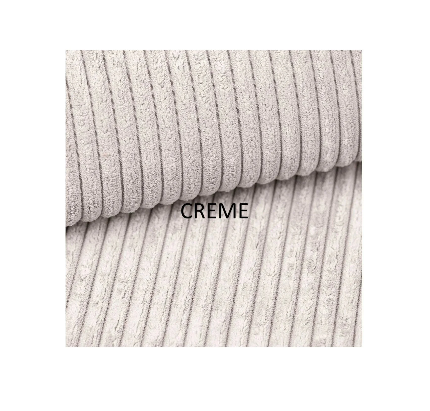 Samtstoff POSO 100, Farbe Creme