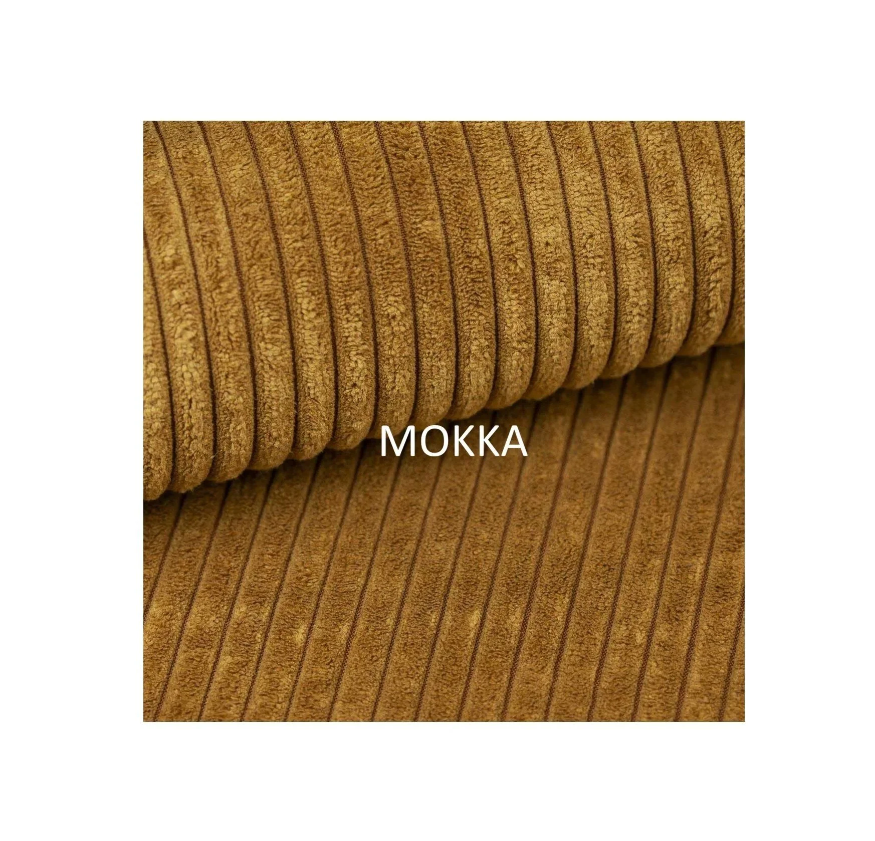 Samtstoff POSO 001, Farbe Mokka