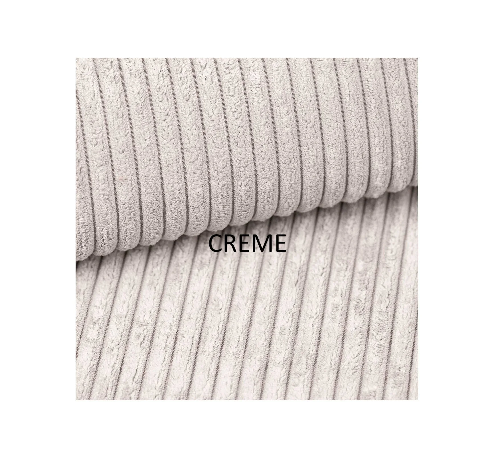 BOX KLASSIK Samtstoff POSO 100, Farbe Creme
