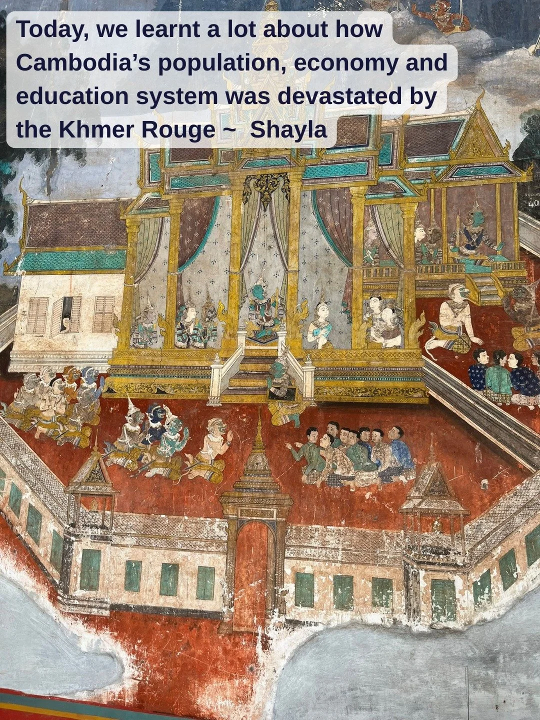 ✨ From Beauty to Brutality: Learning Cambodia&rsquo;s Past ✨

Not every day of travel is about sunshine and markets&mdash;some are about history, heartbreak, and growth. 🌏💭

Today our journey took us deep into Cambodia&rsquo;s past. We visited the 