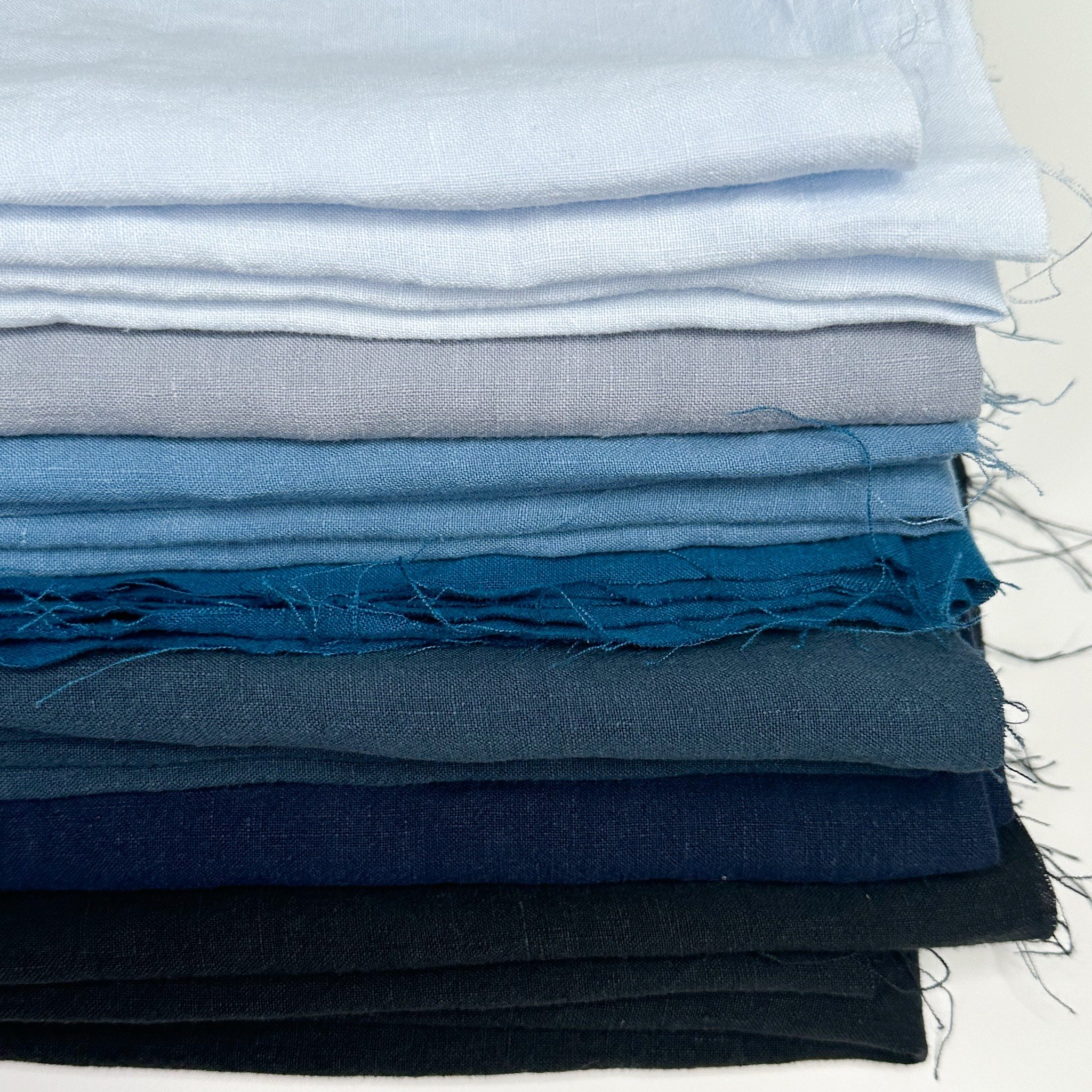 Immerse yourself in these dreamy shades of blue in our top-selling washed linen, Cairo. 

No matter what colour best fits your collection, we have an extensive assortment of 32 shades to choose from. View the full colour range on our website. Link in