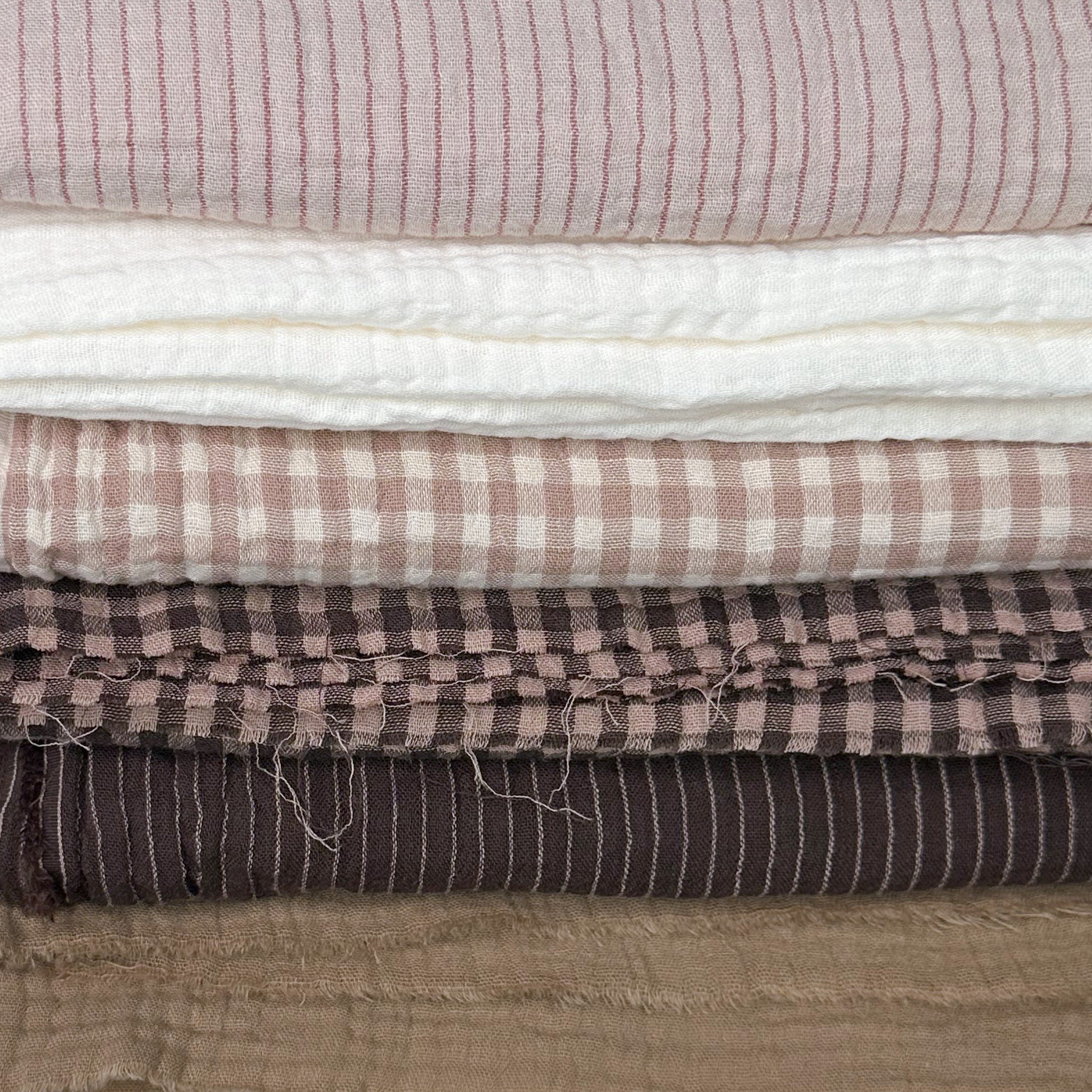 Our dreamy new Lennon organic cotton checks and stripes, beautifully accented by Zola, are here to elevate your collection.

Some of these designs flew off our shelves, but good news! We have a restock coming soon.

Contact your sales rep or head off