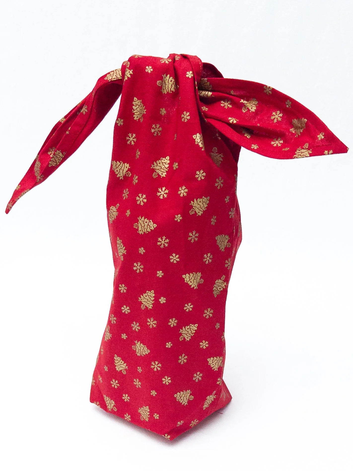 TREE SNOWFLAKE RED/GOLD