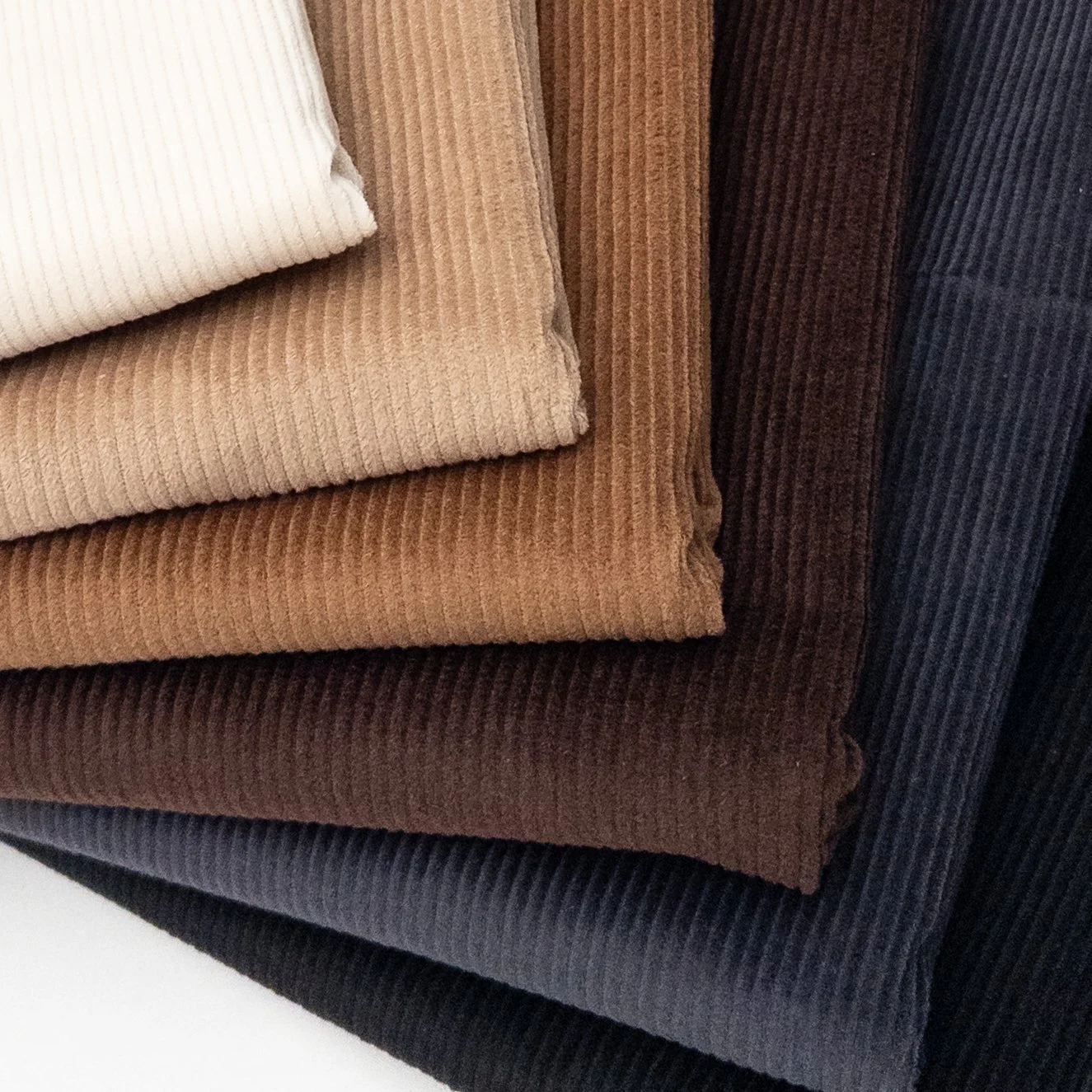 Corduroy season is here! 🍂 Our 8-wale cotton/spandex, Cord, is a customer favourite for a reason. With just the right amount of stretch, it's ideal for fall pants, jackets, or even bags.

Now fully stocked in 17 stunning colours (including our lates