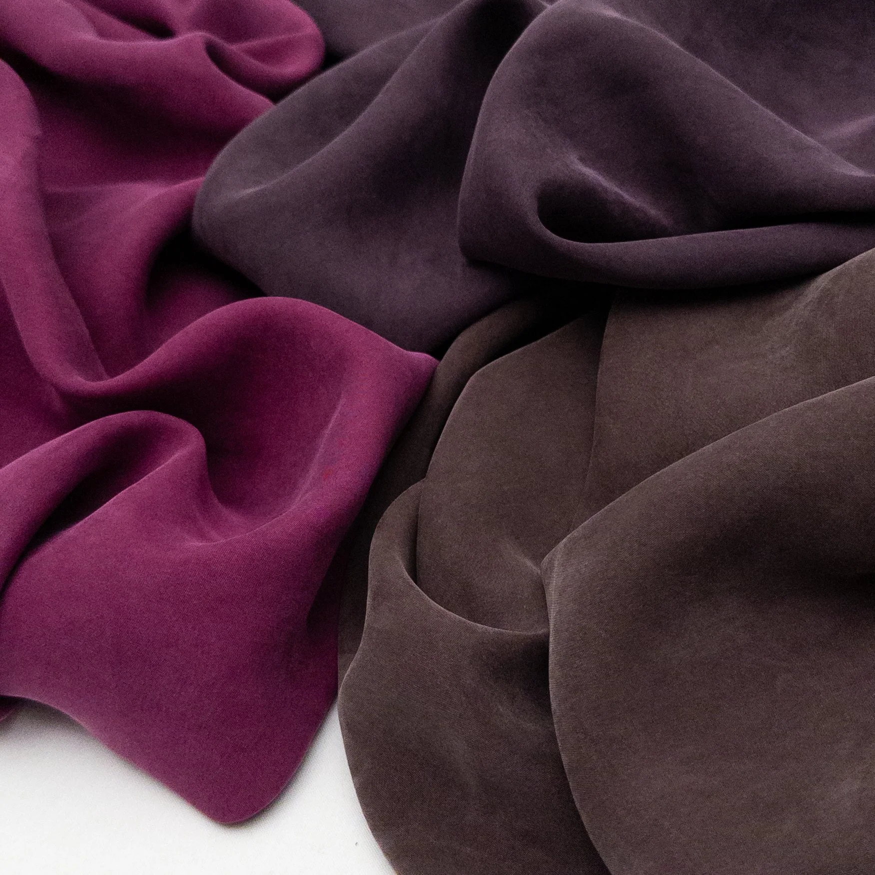 Georgia: the season&rsquo;s most luxurious silk alternative. Made with a blend of TENCEL&trade; lyocell and viscose, with a beautiful sand wash finish. These rich hues are perfect for fall dresses and tops.

TENCEL&trade; is a trademark of Lenzing AG