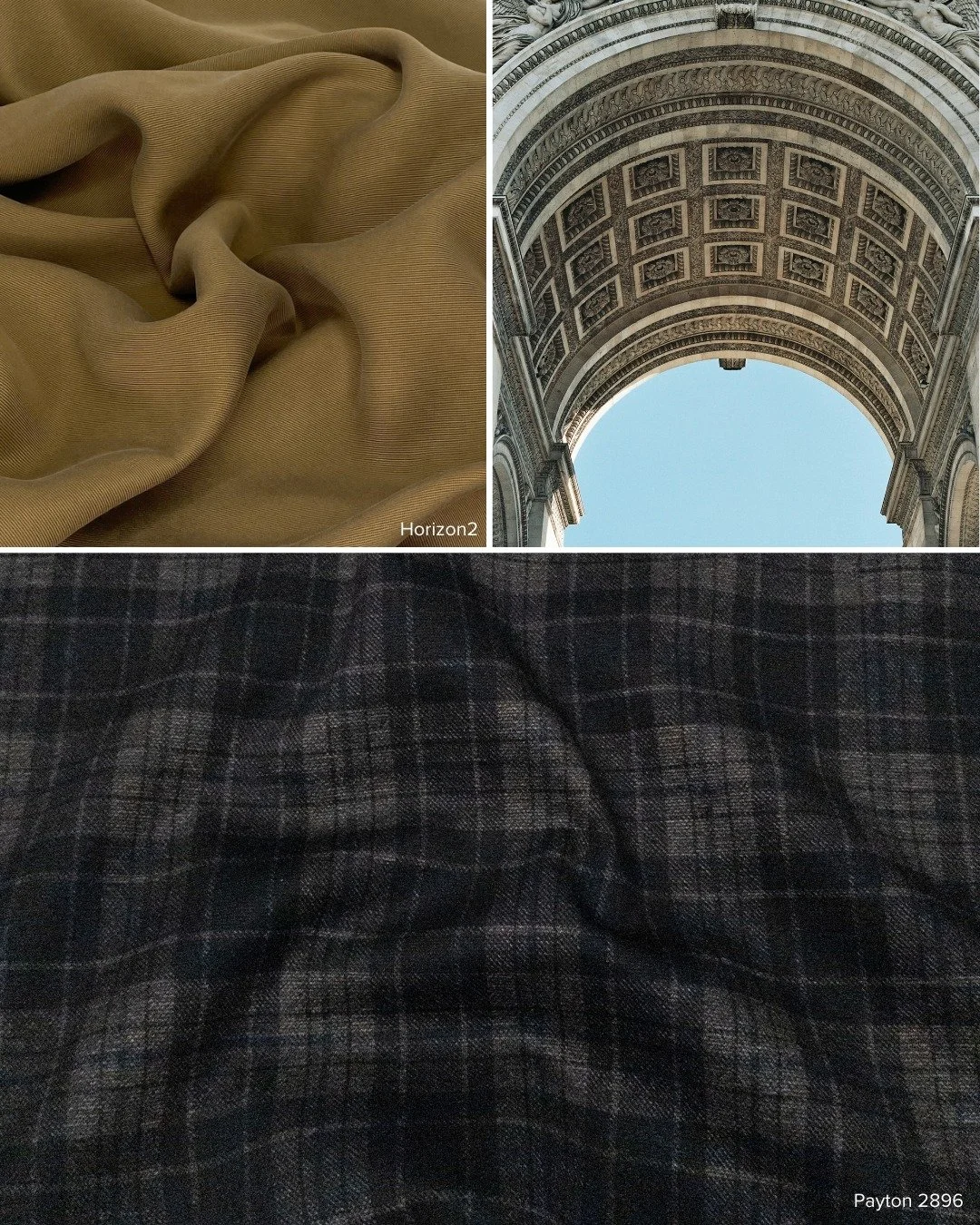 Rich tobacco shades, along with a touch of navy, accent our new plaid printed ponte effortlessly.

#gordonfabrics #fw26 #fallfabric #fallinspo