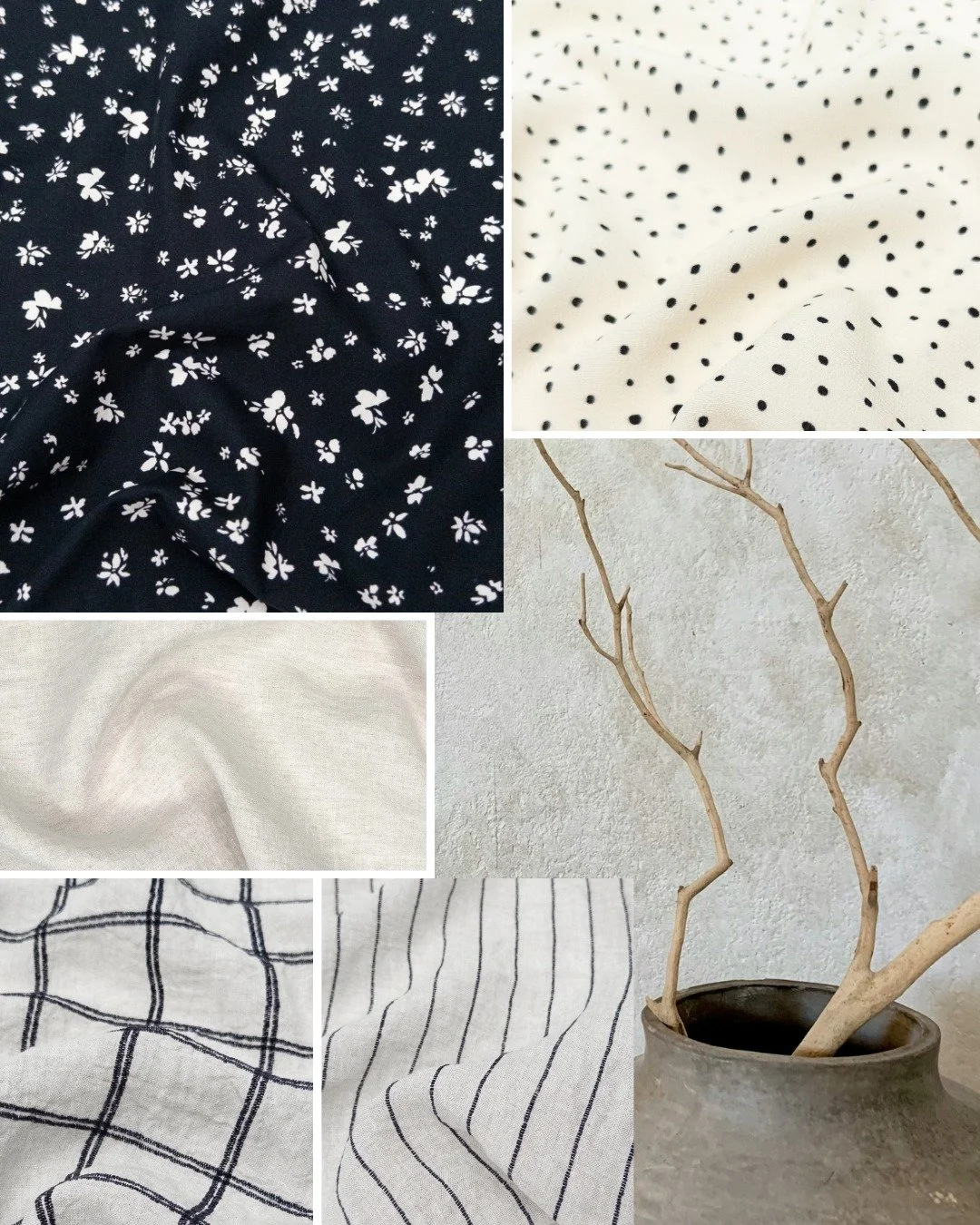 Modern City Muse 🤍

The first story in our Spring collection eases into the season with a variety of grounding neutrals. Delicate organic cotton florals pair effortlessly with our newly updated take on the renowned Bella Stripe. Together, these fabr