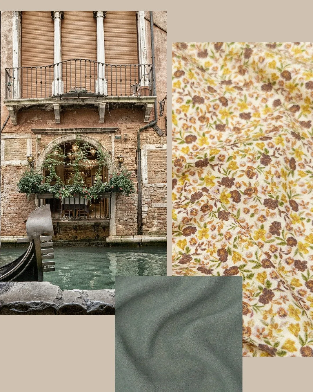 Step into a rustic escape as part of our Modern City Muse story 🤎

Nina 2933 in cream/mustard, a dainty floral with accents of burnt amber and soft sage on a sophisticated cream ground - accented by some of our best-selling plains. Swipe through for