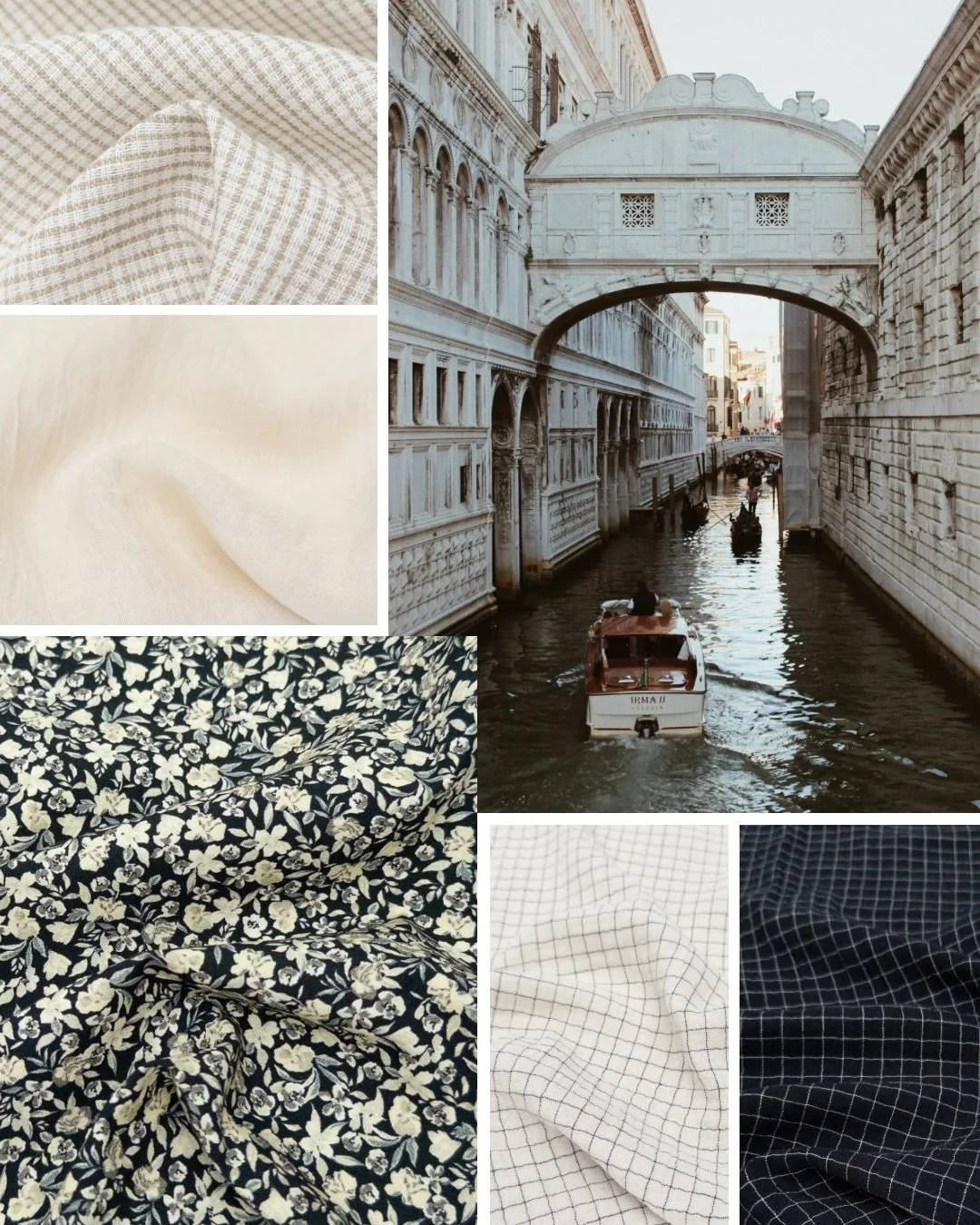 A curated glimpse into our Modern City Muse story&mdash;effortless linen/cotton checks, breezy organic cotton double gauze, printed organic cotton poplin, and more.

#gordonfabricsltd #ss27 #naturalfibres #springfabric #springinspo
