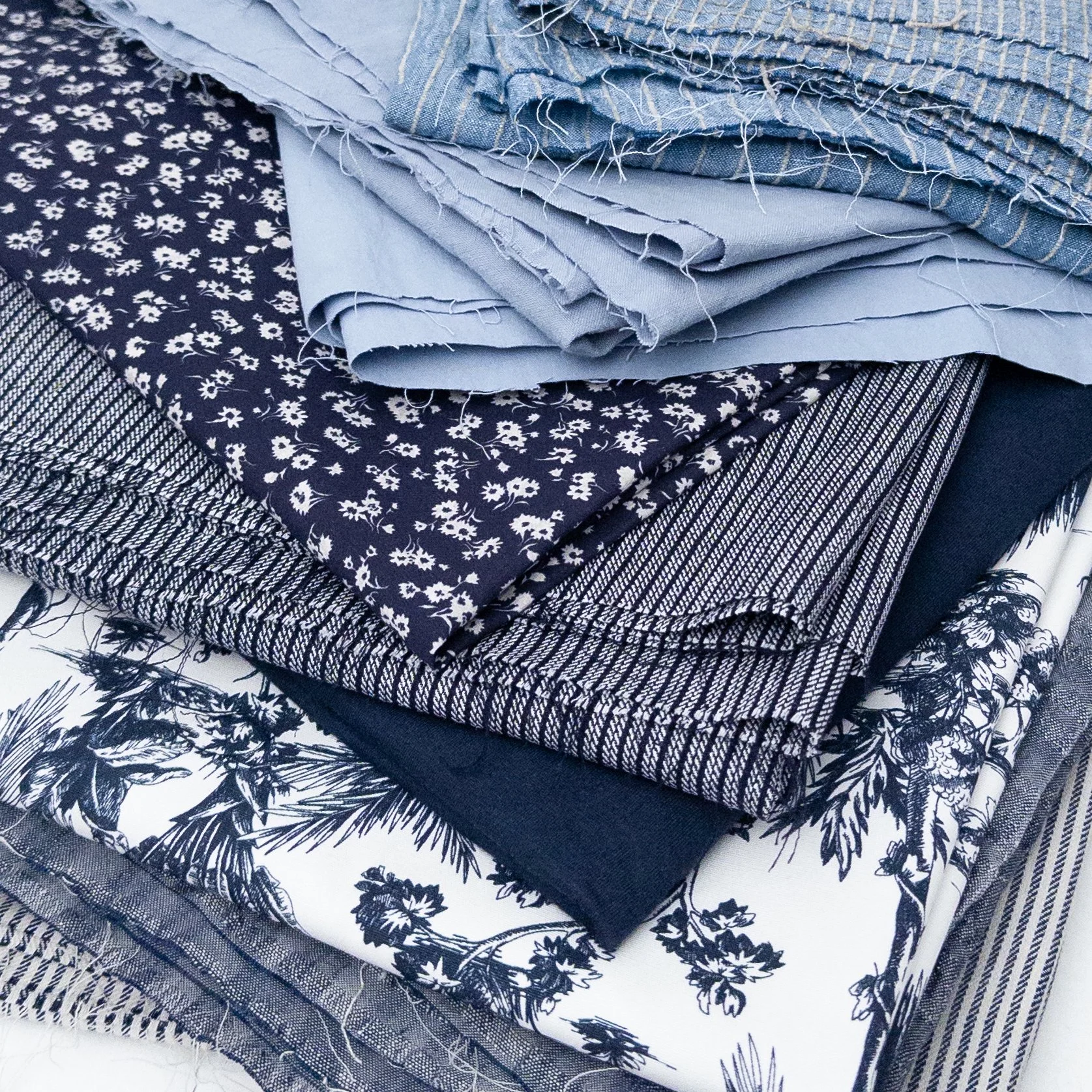 Curated from our new SS27 collection. 🌊 Timeless stripes, new-season prints, and best-selling solids in layered blue tones.

#gordonfabricsltd #ss27 #springfabric #springinspo