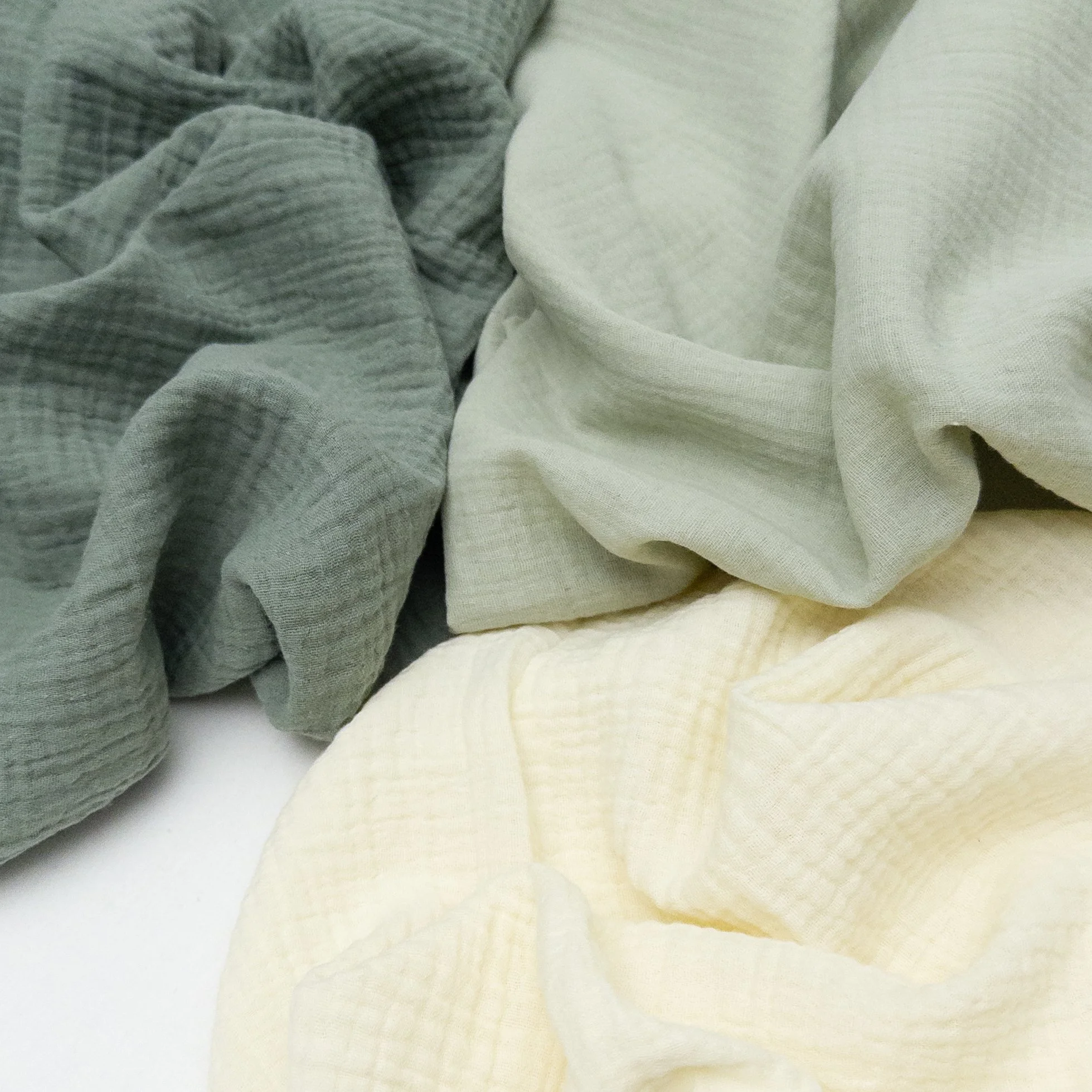 There's a reason why Zola is one of our top-selling fabrics! Made from organic cotton double gauze, it's airy, breathable, and soft against the skin. A versatile fabric perfect for summer sets, dresses, tops, shorts, pants, and beyond.

Now available