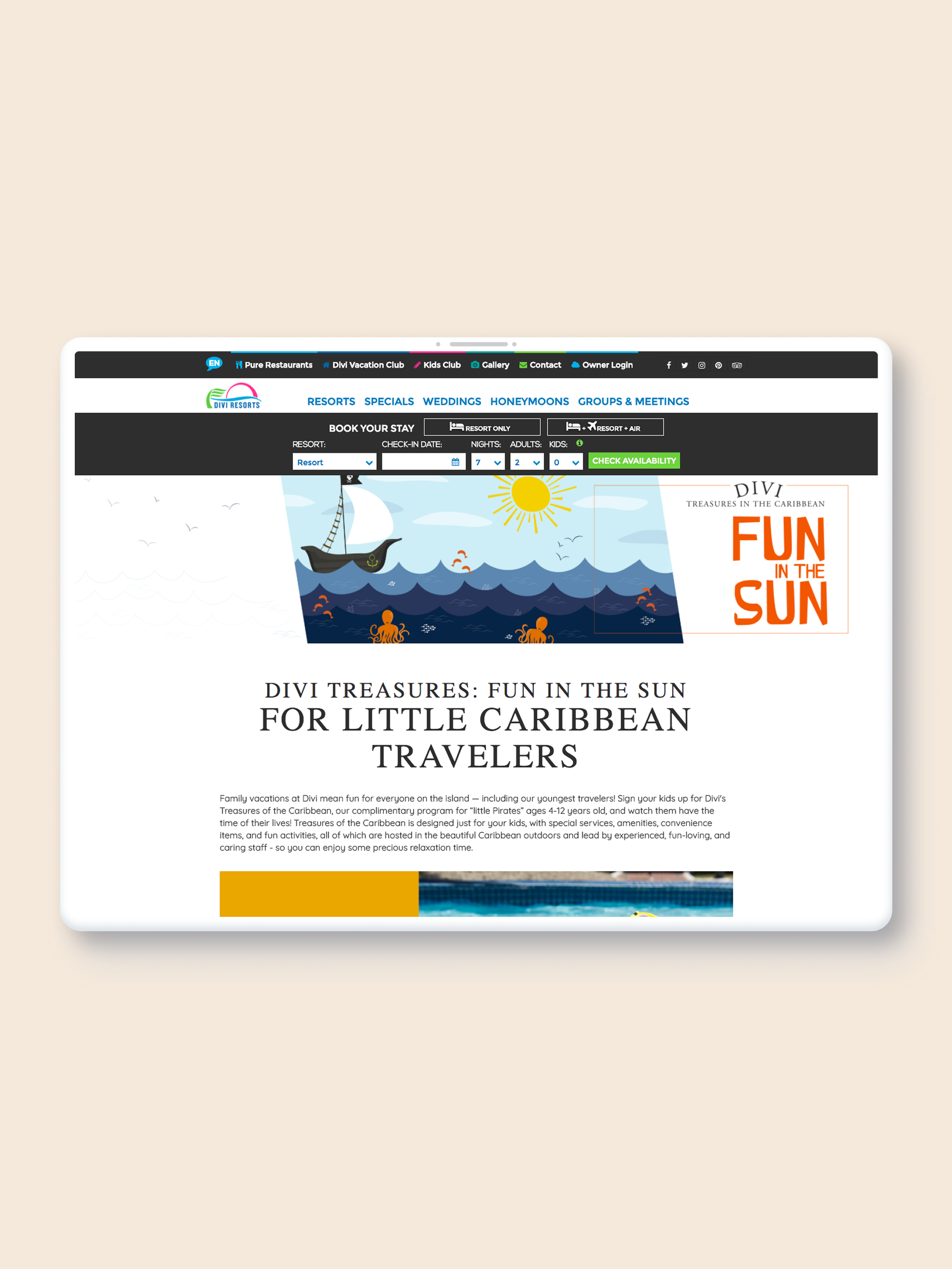 Multimedia design for marketing campaigns for multiple brands for Divi Resorts