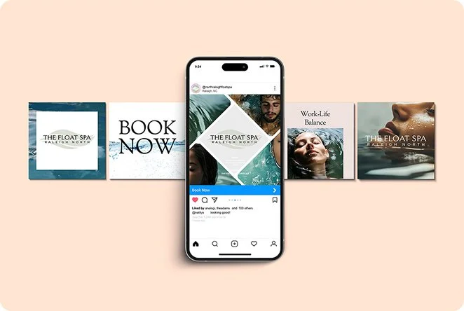 Phone with instagram, viewing instagram posts