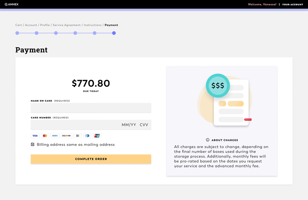 Can check out and schedule services