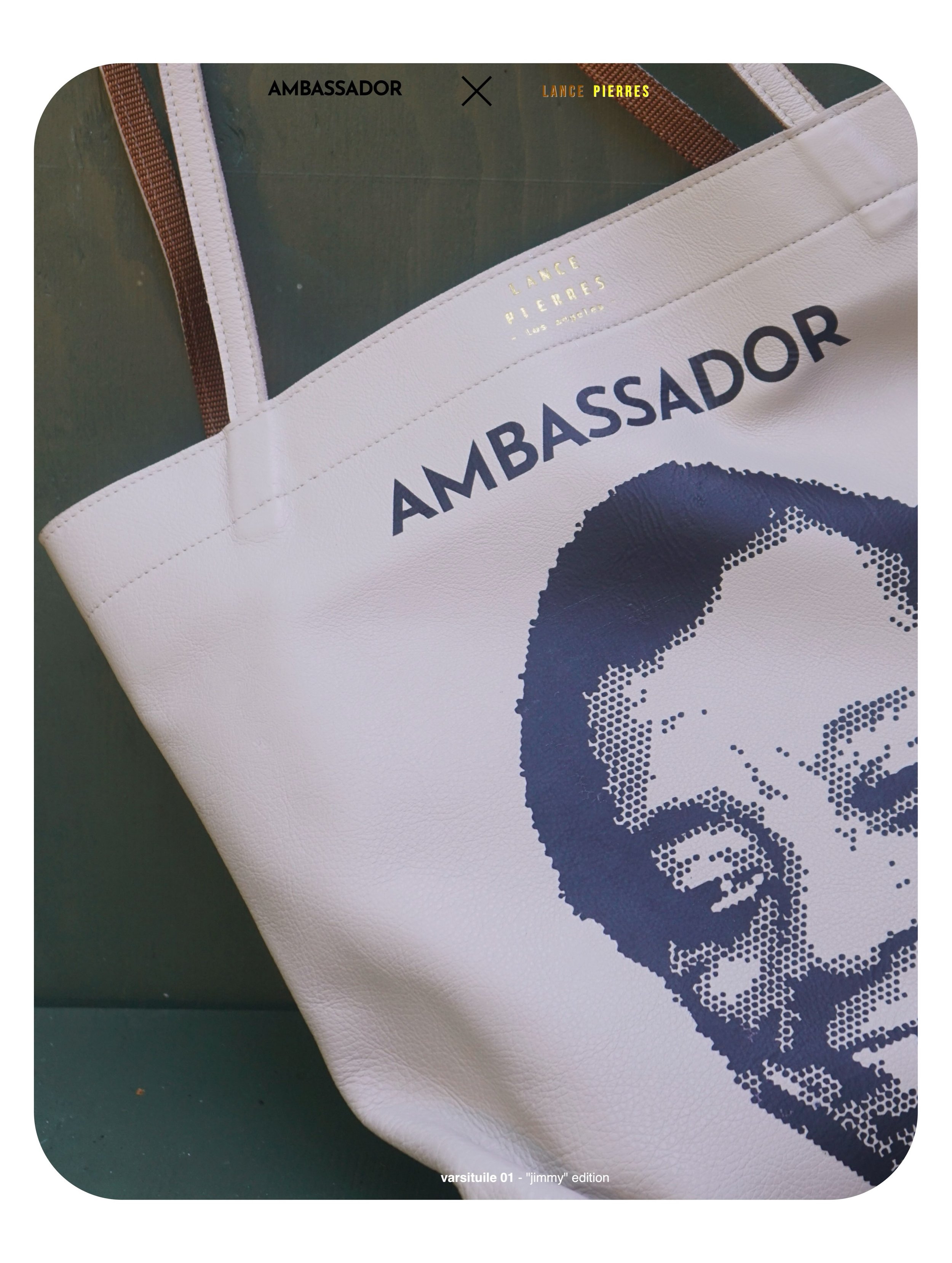 With words he moved the world.
It all began Uptown.

@ambassador_mag and @lancepierreslosangeles present the &ldquo;Jimmy&rdquo; Edition Varsituile Tote, realized in honor of #JamesBaldwin and as part of a series commemorating those who have helped d