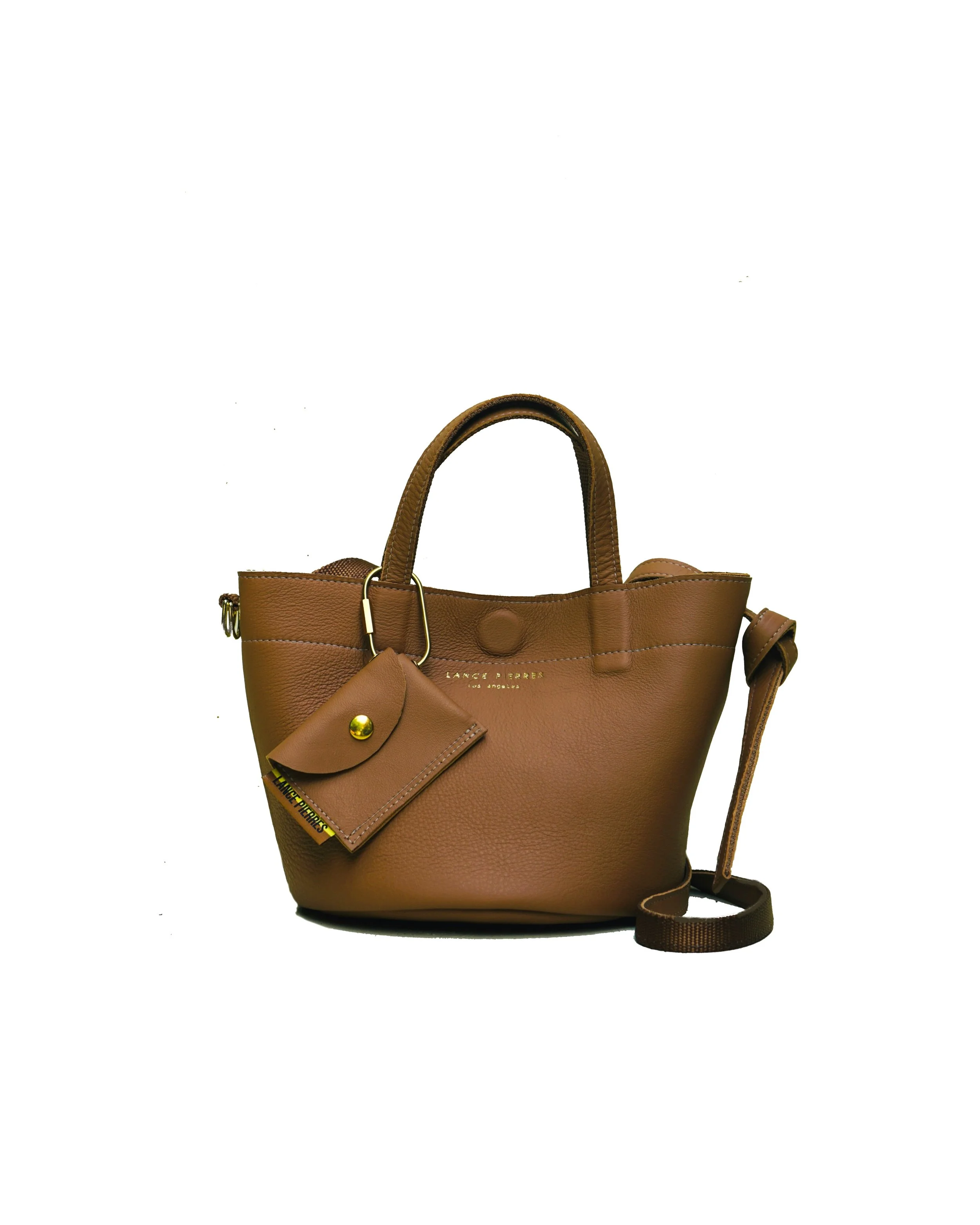 minibongo 01 (classique) crossbody minitote: "dulce" double face plonge pebble calf