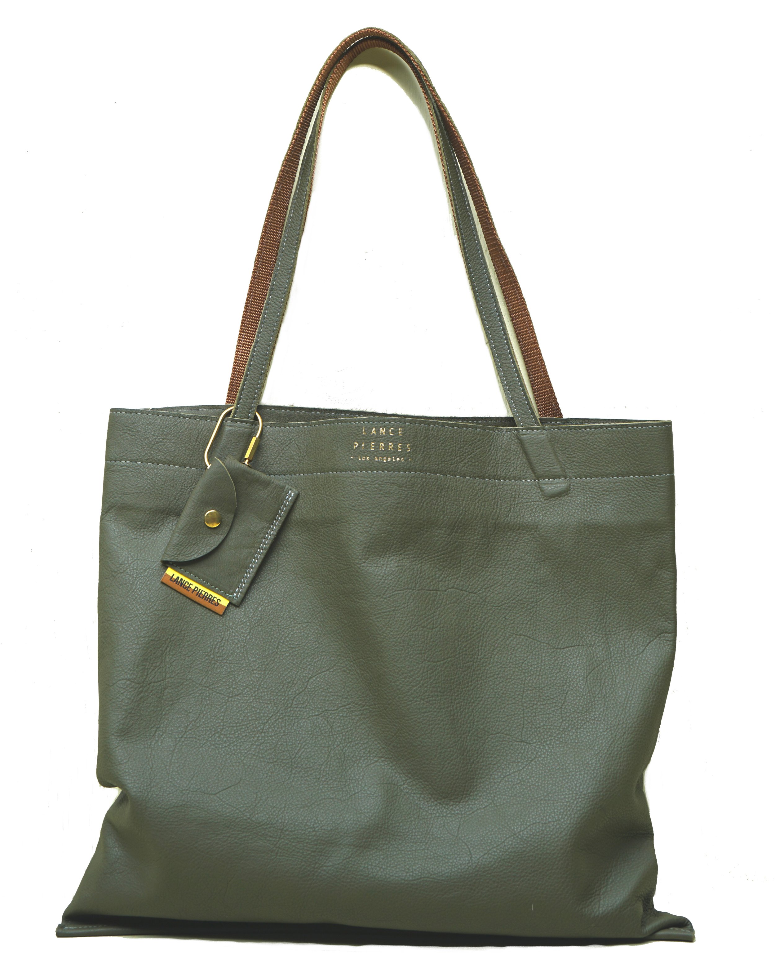 varsituile 01 (classique) single-hide tote: "surplusse" plonge pebble calf