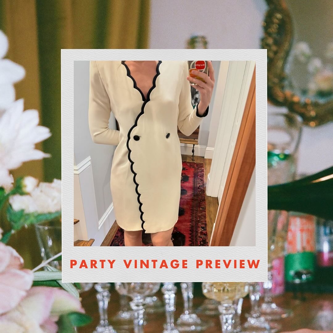 THIS FRIDAY 🪩🛍️🍸️⁠
Get ready to kick off our Sip + Shop series in style with @partyvintagesalon! You&rsquo;ll typically find Amanda, the creative force behind it all, popping up in the back of @neighborhoodwines. Lucky for us, she&rsquo;s crossing