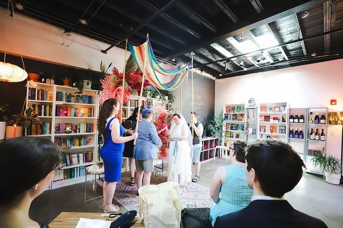 Throwback to the event that would, in a lot of ways, lay the foundation for our sweet little biz. 

For @rebelrebelsomerville + @bow.market&rsquo;s Pride celebrations in 2022, we transformed @wildchildsomerville into a Vegas-style wedding chapel 💒 T
