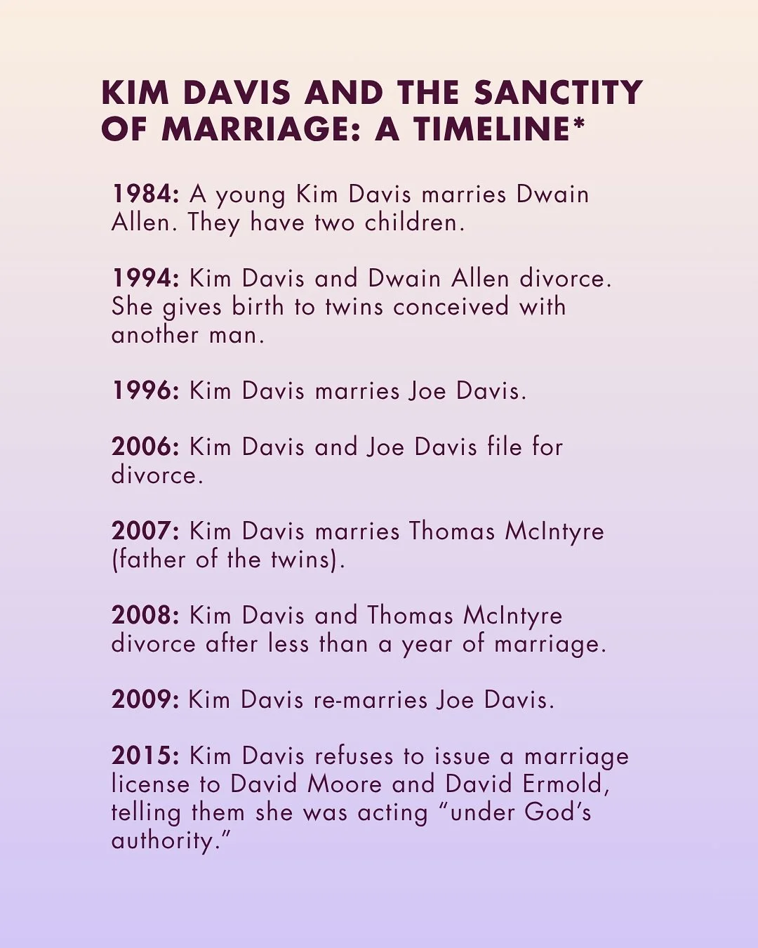 EVERYONE should have the right to marry and divorce and marry and divorce and marry and divorce and marry!!!
We’ve all unfortunately been bracing for this moment for a while now. Remember — your love is beautiful and your rights are ensh
