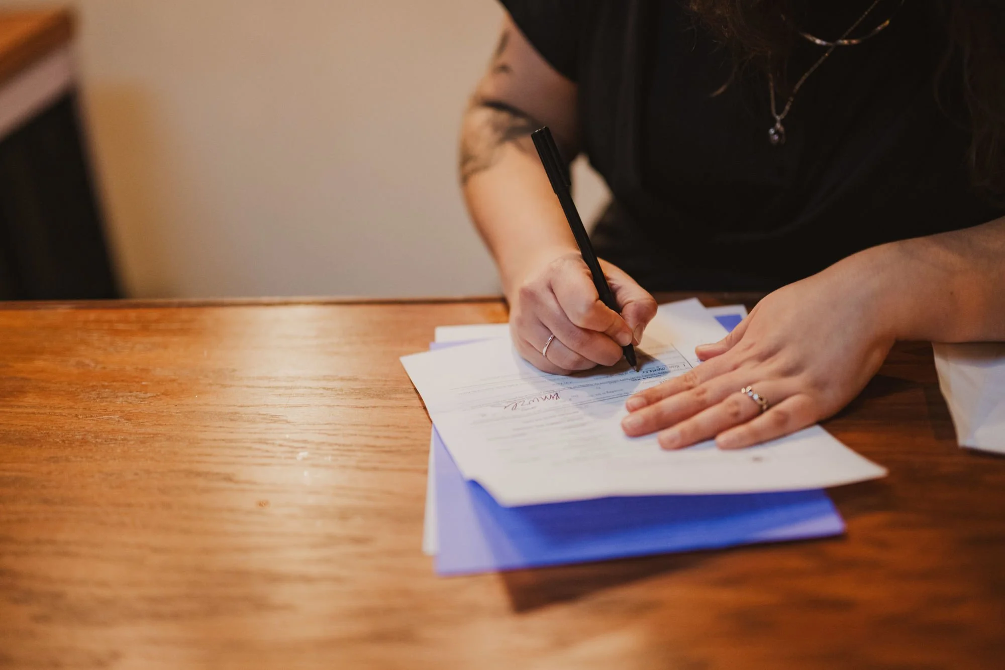 Don’t forget your paperwork! 