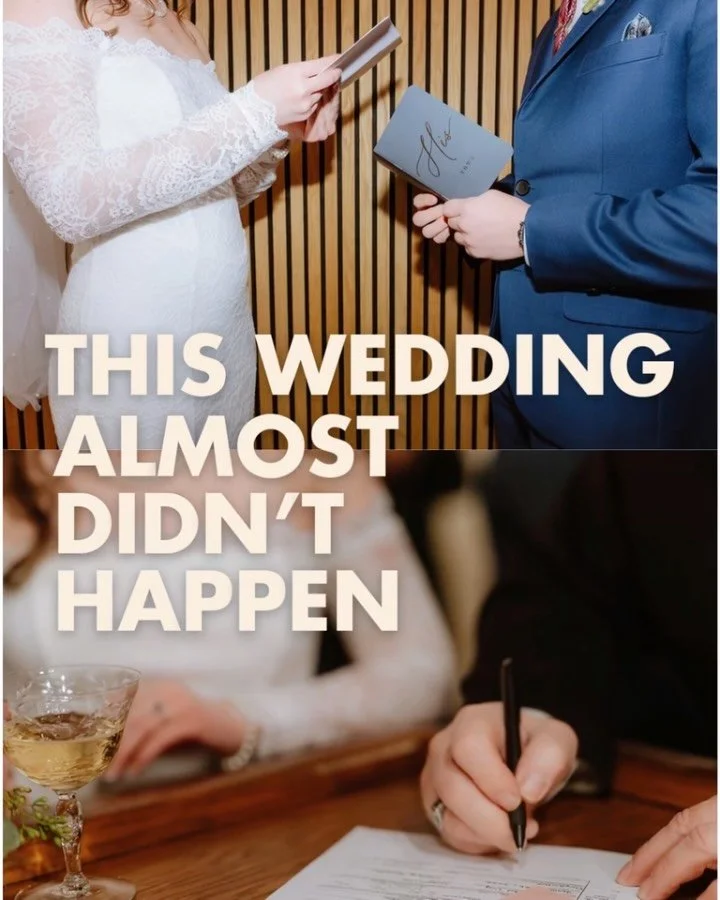 Abigail + Colin planned their wedding in about a day &mdash; though not by choice! There&rsquo;s nothing quite like two feet of snow to throw a spanner in your elopement plans, but A+C really rolled with it ❄️ Happy one week married to these two swee