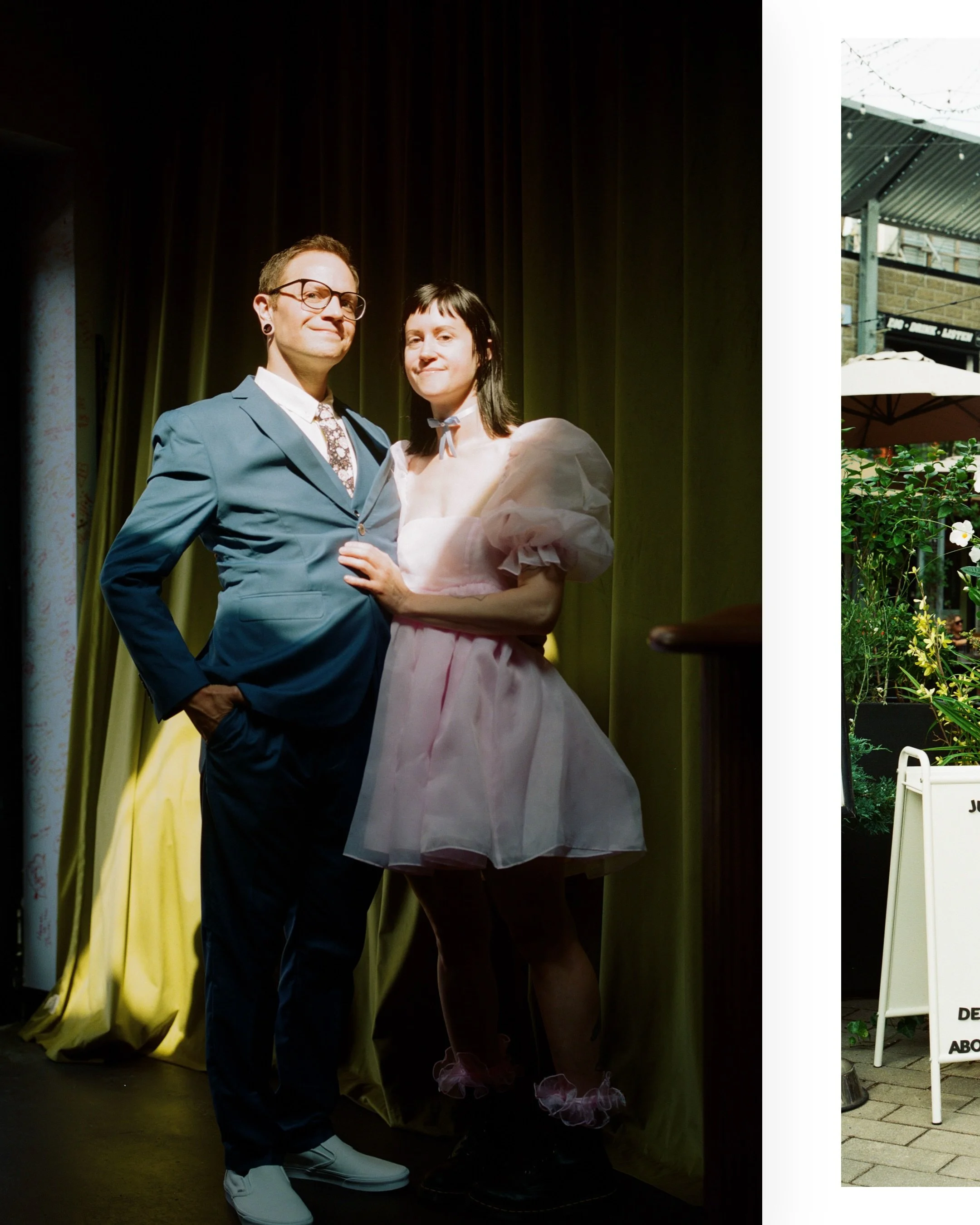 Ash + Nick + a beautiful Thursday in July ❤️&zwj;🔥 

Captured on film by @nickgeorge001 

ps - it&rsquo;s Tax Free Weekend in MA! So if you wanna save a little coin on your Quickie wedding, now&rsquo;s the time!