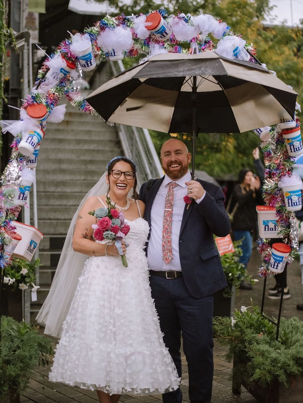 Throwing it back to Nina + Mike&rsquo;s Fluffernutter unity ceremony in honor of Fluff Festival tomorrow! One of the truly sweetest moments in our little studio 💕 

Shoutout to @flufffestival for 21 years of neighborhood joy and niche confectionery 
