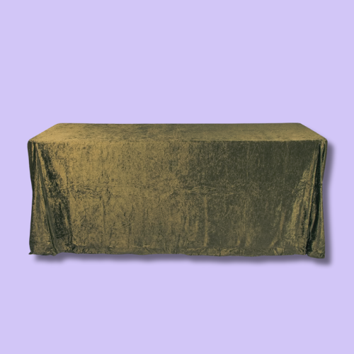 Set of 3 – Olive Green Crushed Velvet Table Cloths ($75)