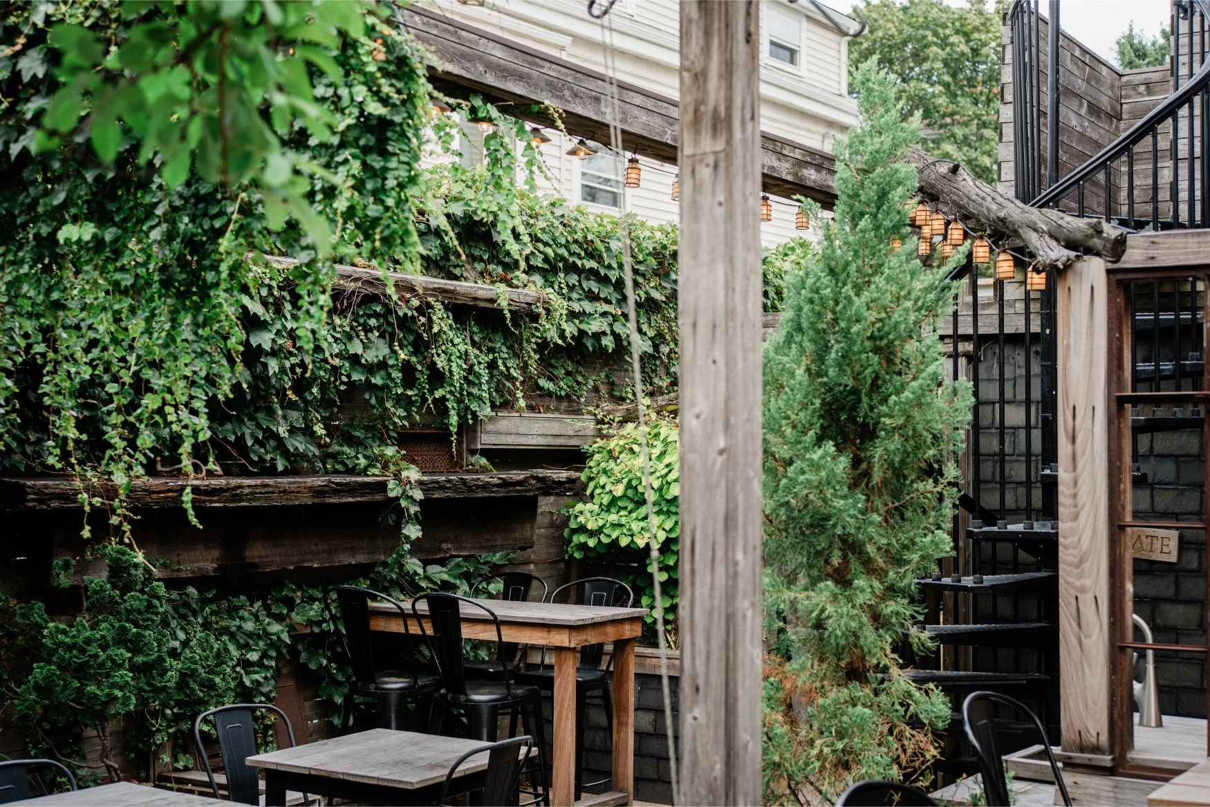 Satellite's beer garden