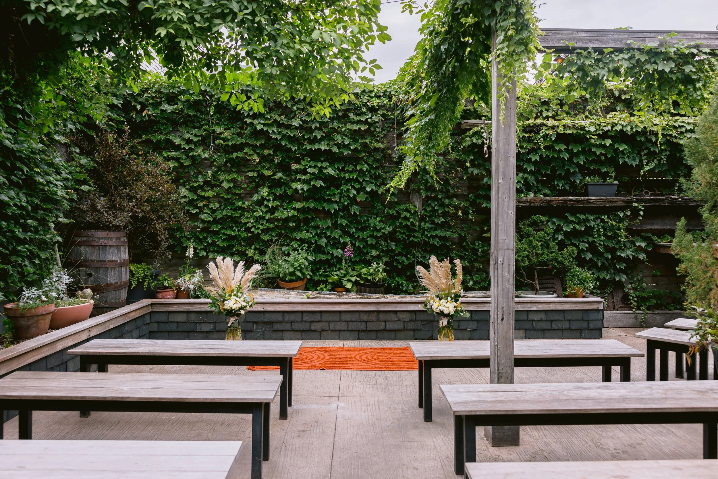 a previous wedding set up at Satellite