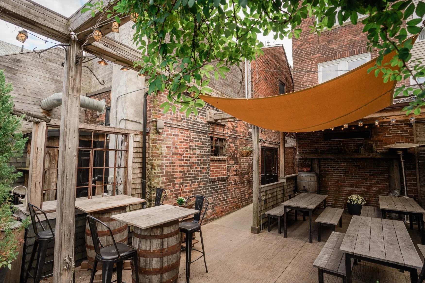 Satellite beer garden