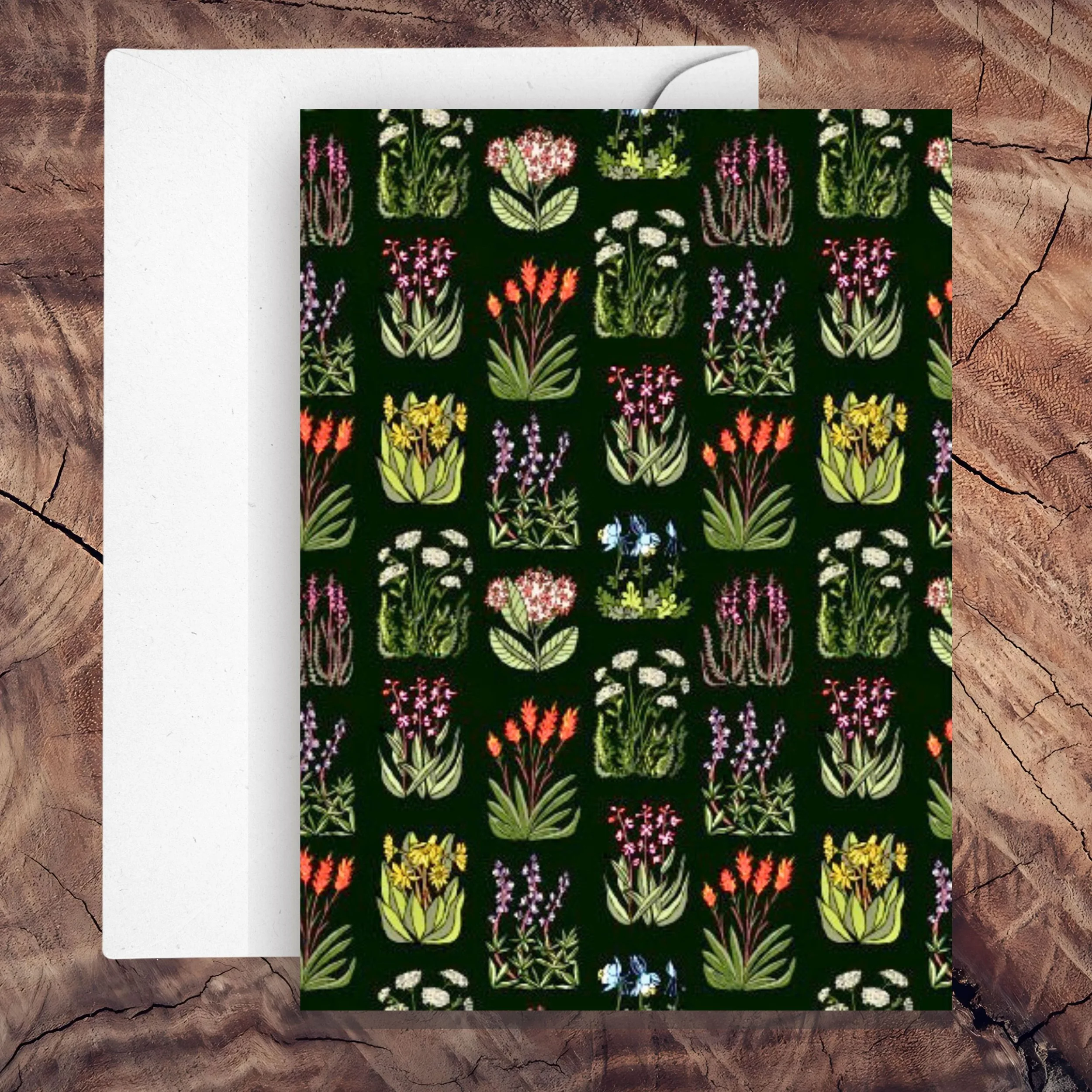 Colorado Millefleur - Nocturne Greeting Card