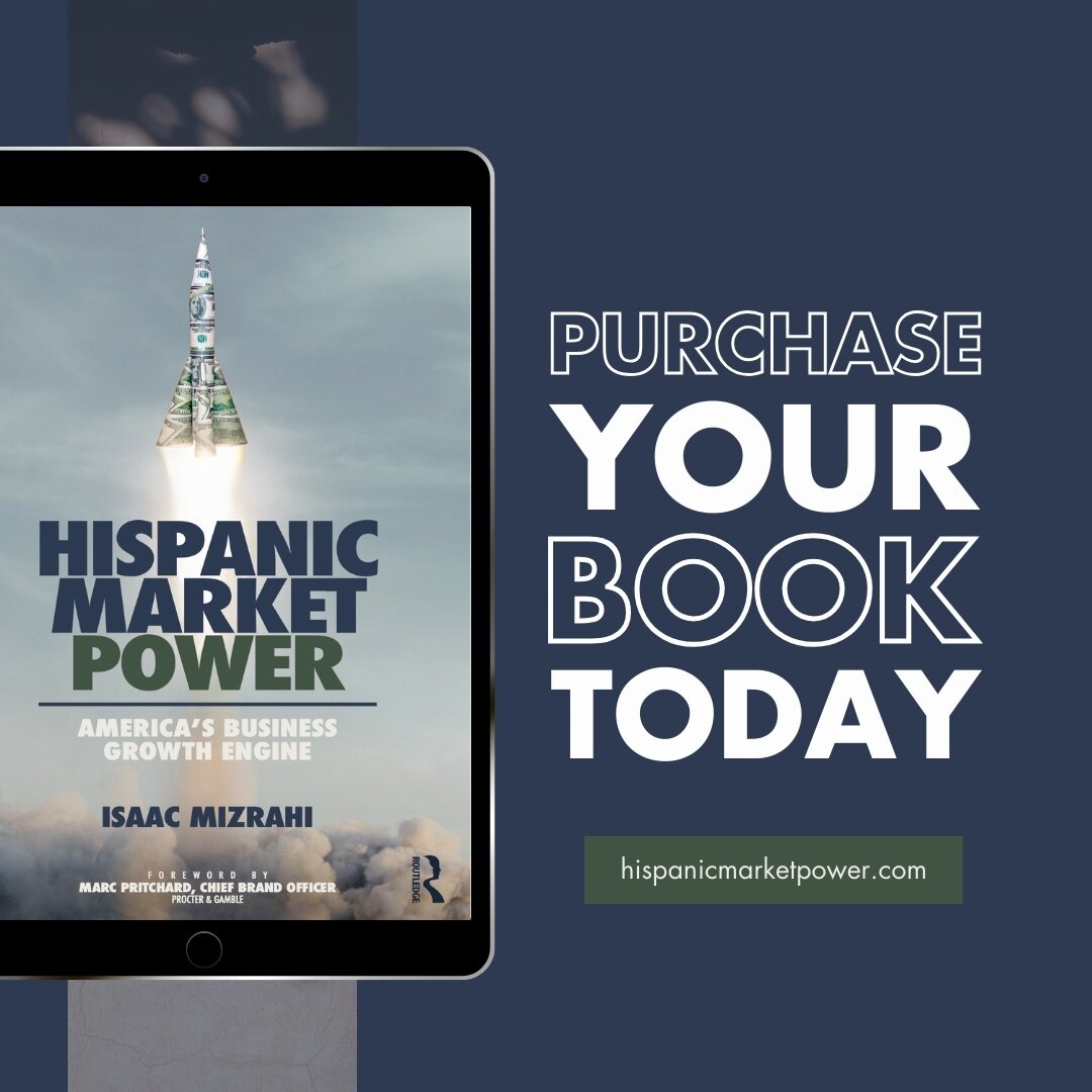 Want to stay ahead of the competition and grow your business? &quot;Hispanic Market Power: America's Business Growth Engine&quot; by Isaac Mizrahi is a must-read. ⁠
⁠
Gain a deeper understanding of the Hispanic market and learn how to leverage its po