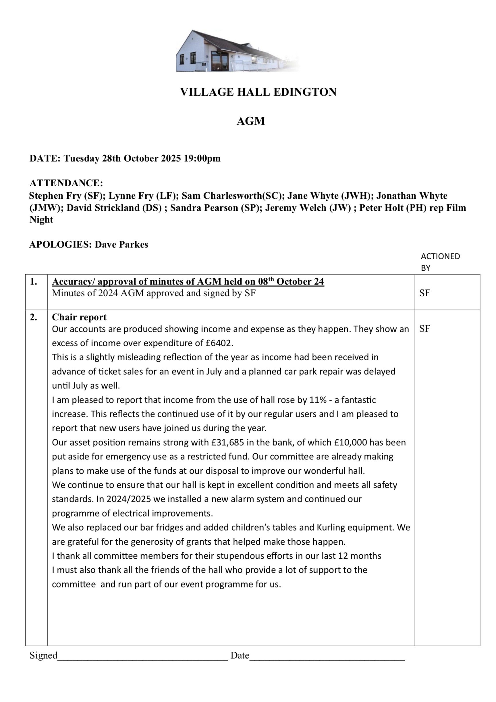 AGM Minutes October 2025