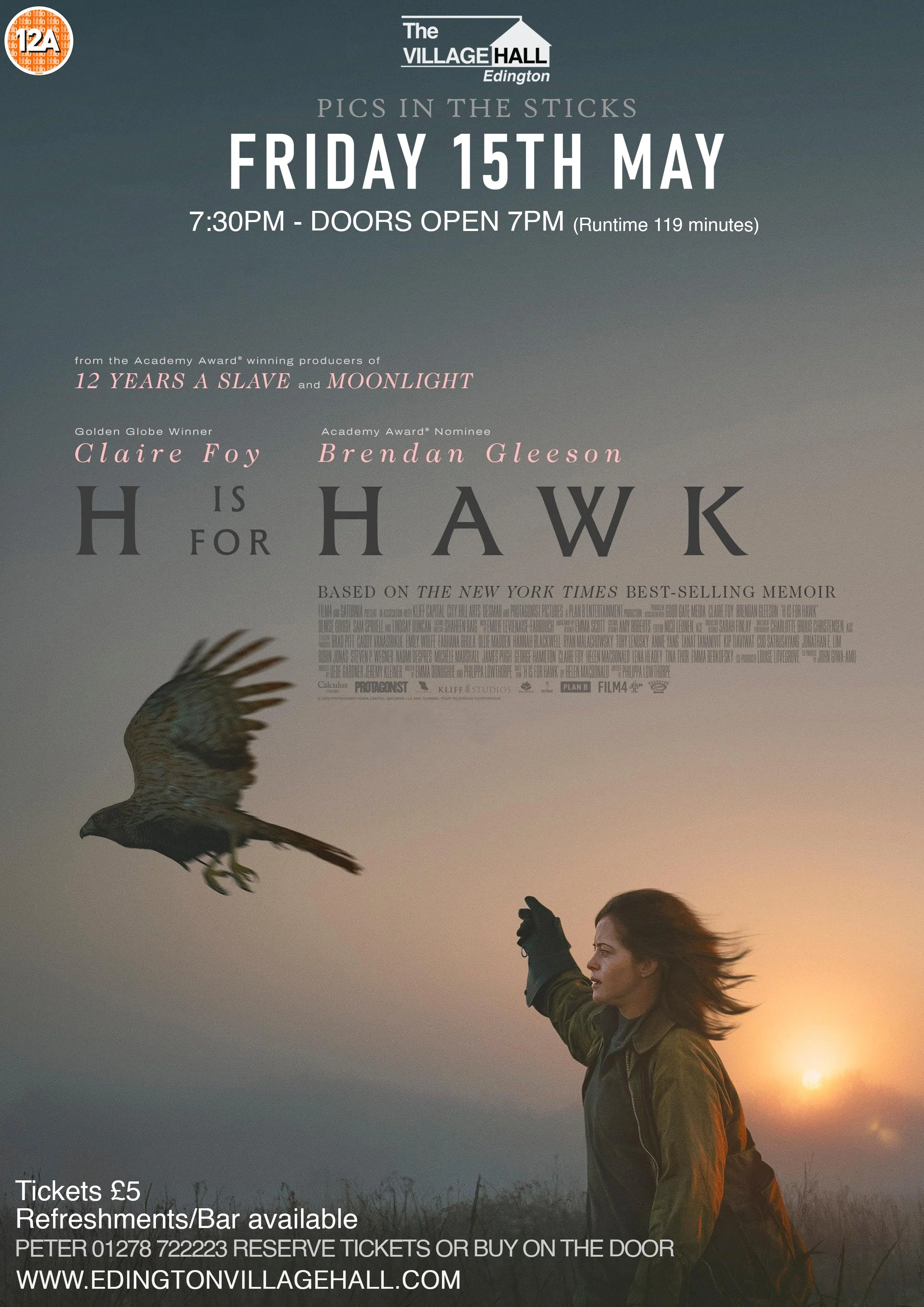 Film Night - H is for Hawk (12A 2025)