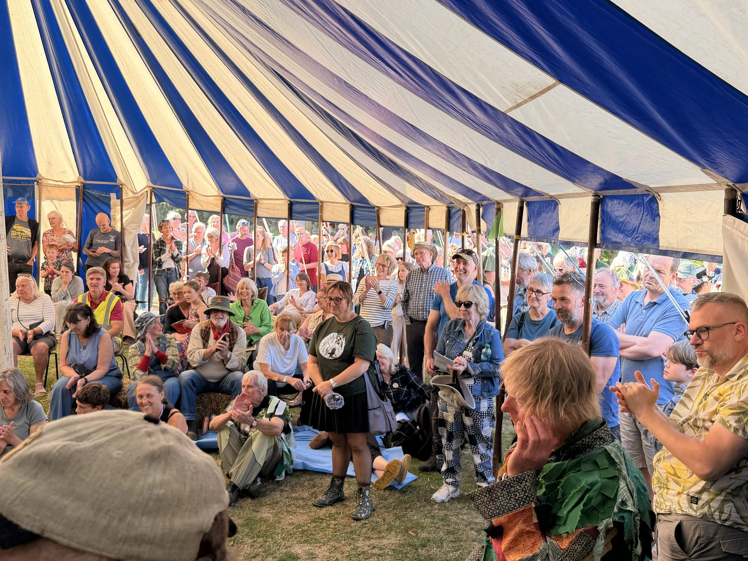 Crowds packing the marquee at the great Polden hills mangelwurzel day 2026